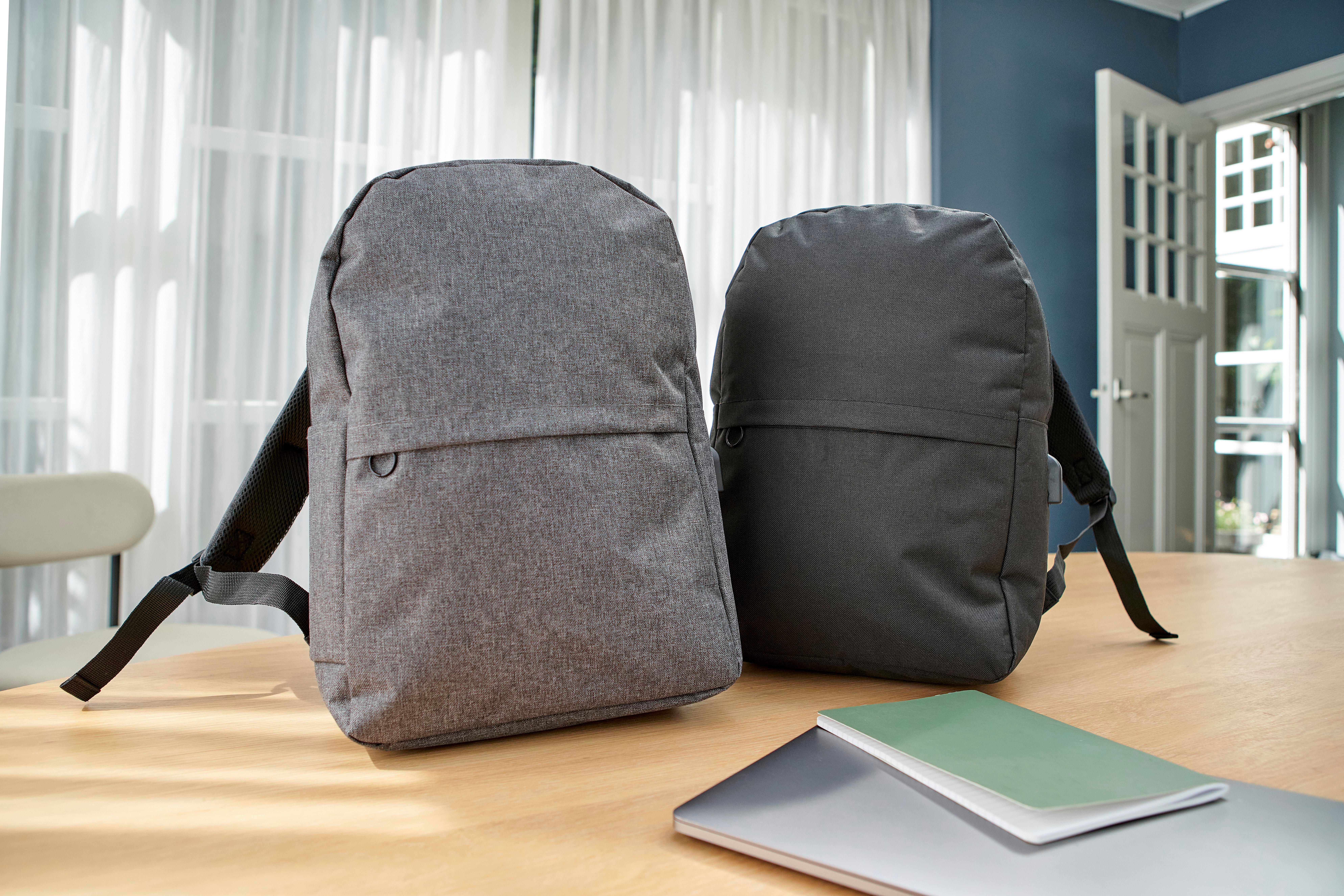 Vue 10 de Sac à dos pour ordinateur Henrik | Recyclé | Port USB