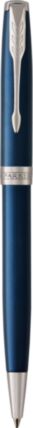 Vue 2 de Parker Sonnet stylo bille | Finitions chromées