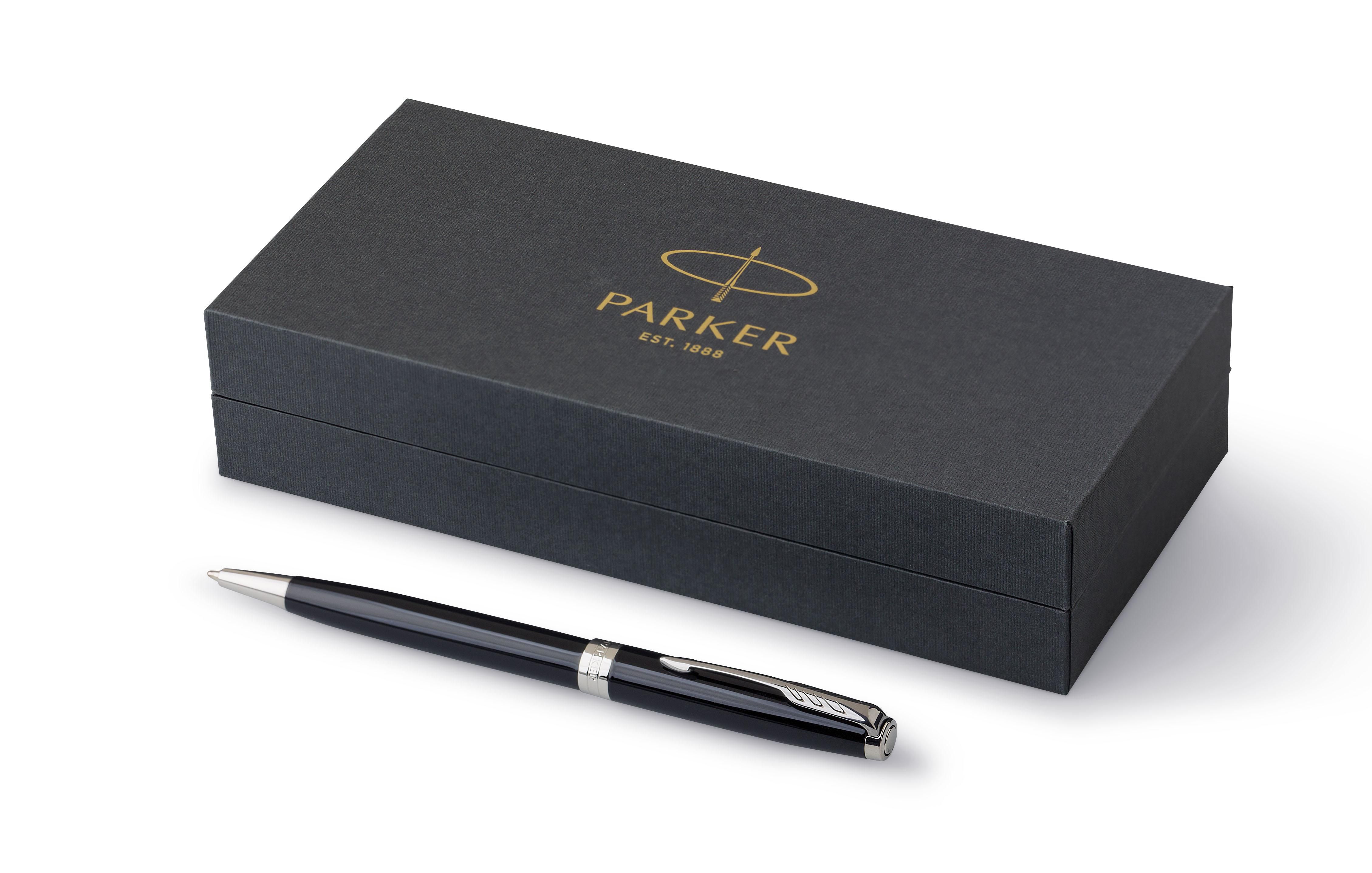 Vue 5 de Parker Sonnet stylo bille | Finitions chromées
