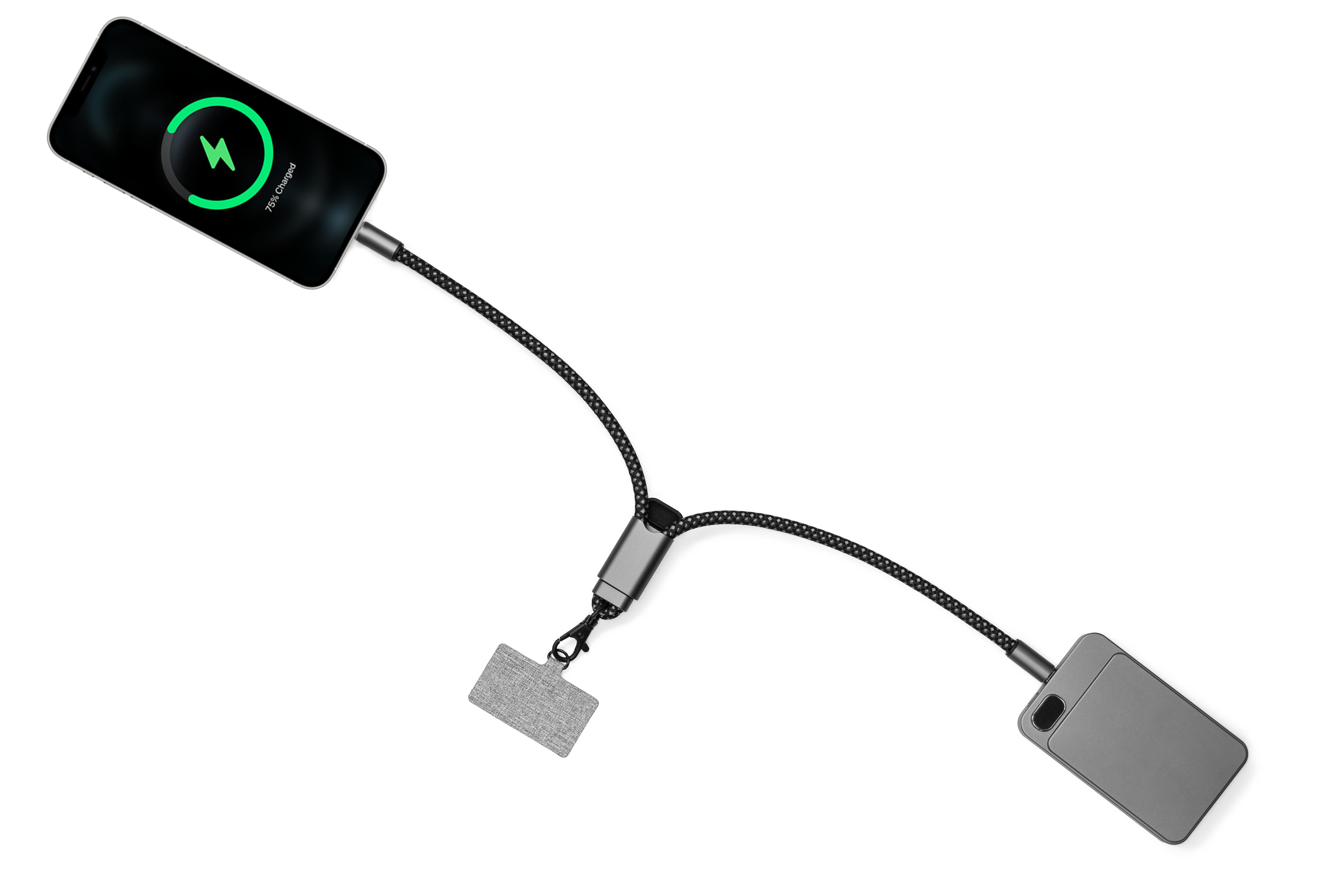 Vue 11 de BrandCharger câble de charge Lany Wristband | USB-C