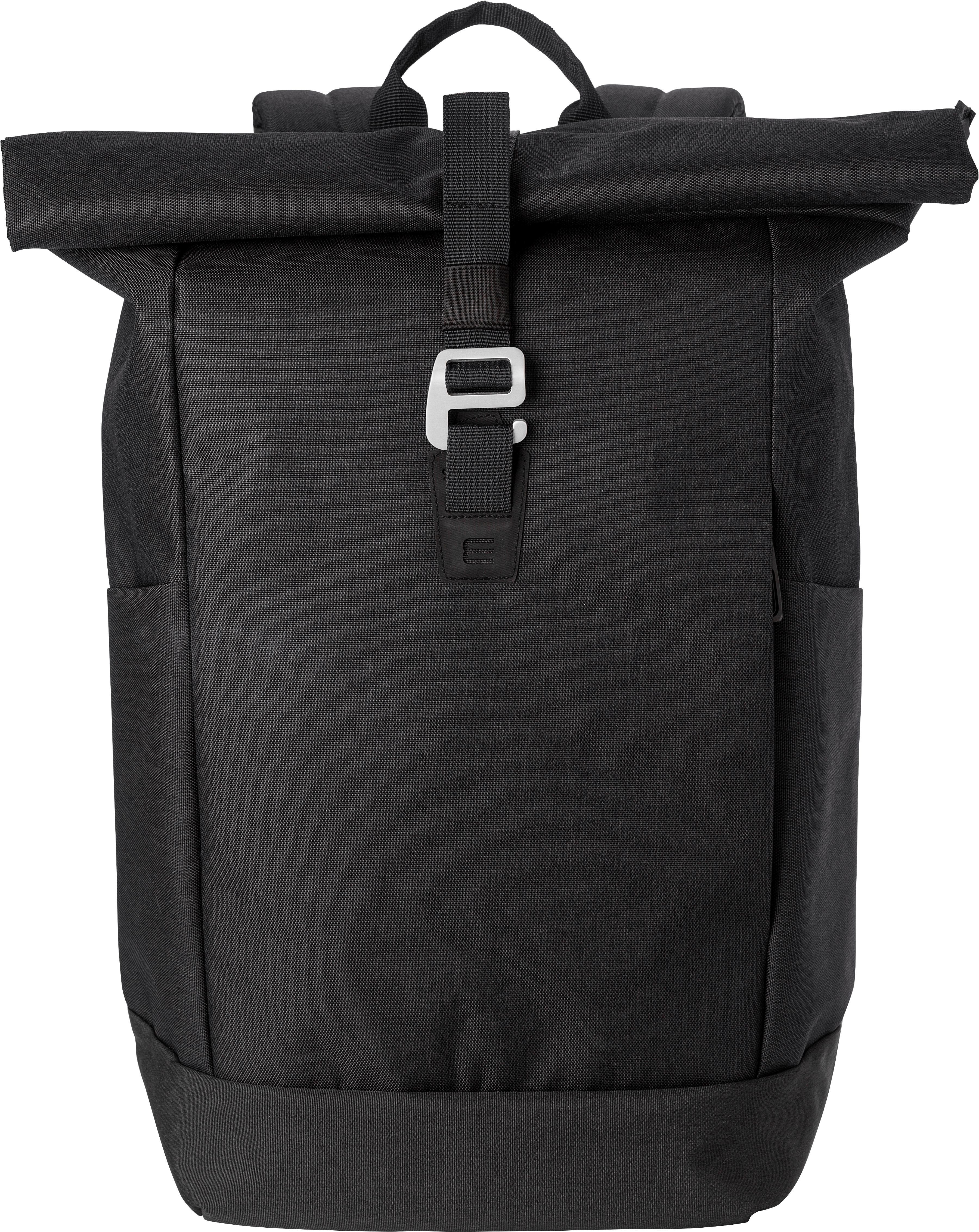 Vue 4 de Sac à dos Oberon | Recyclé | Roll-top | Ordinateur 14" | 20 l