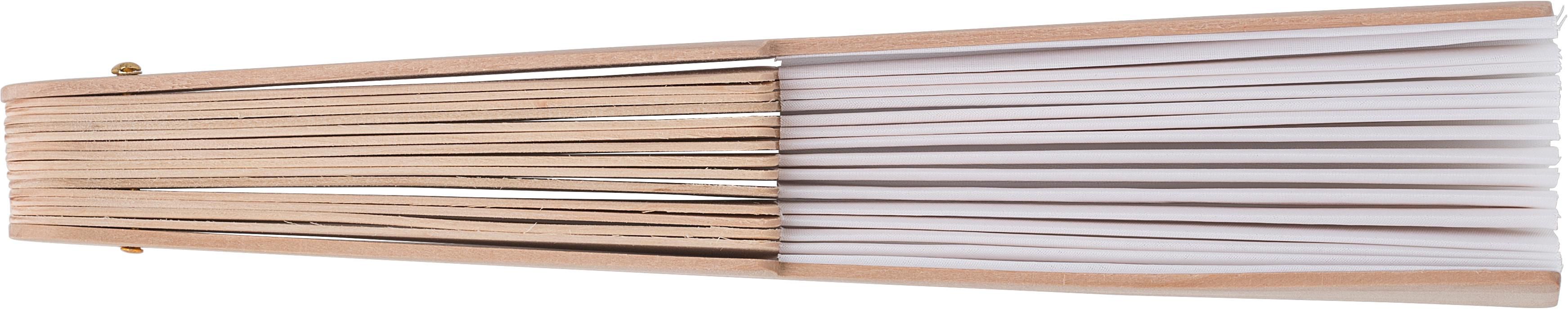 Éventail Rosanne | Tissu recyclé | Manche en bois