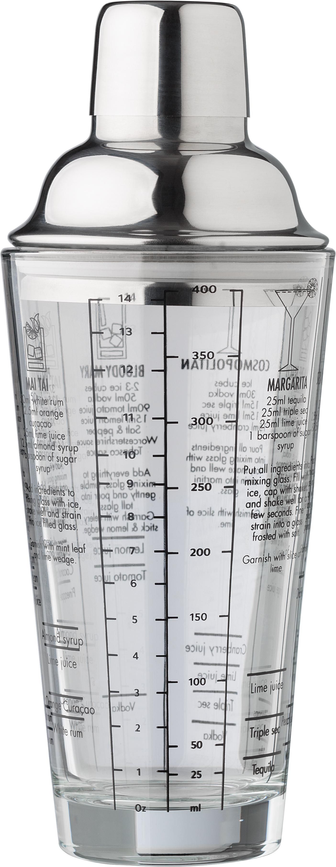 Vue 3 de Shaker à cocktail Adela | Verre | 400 ml