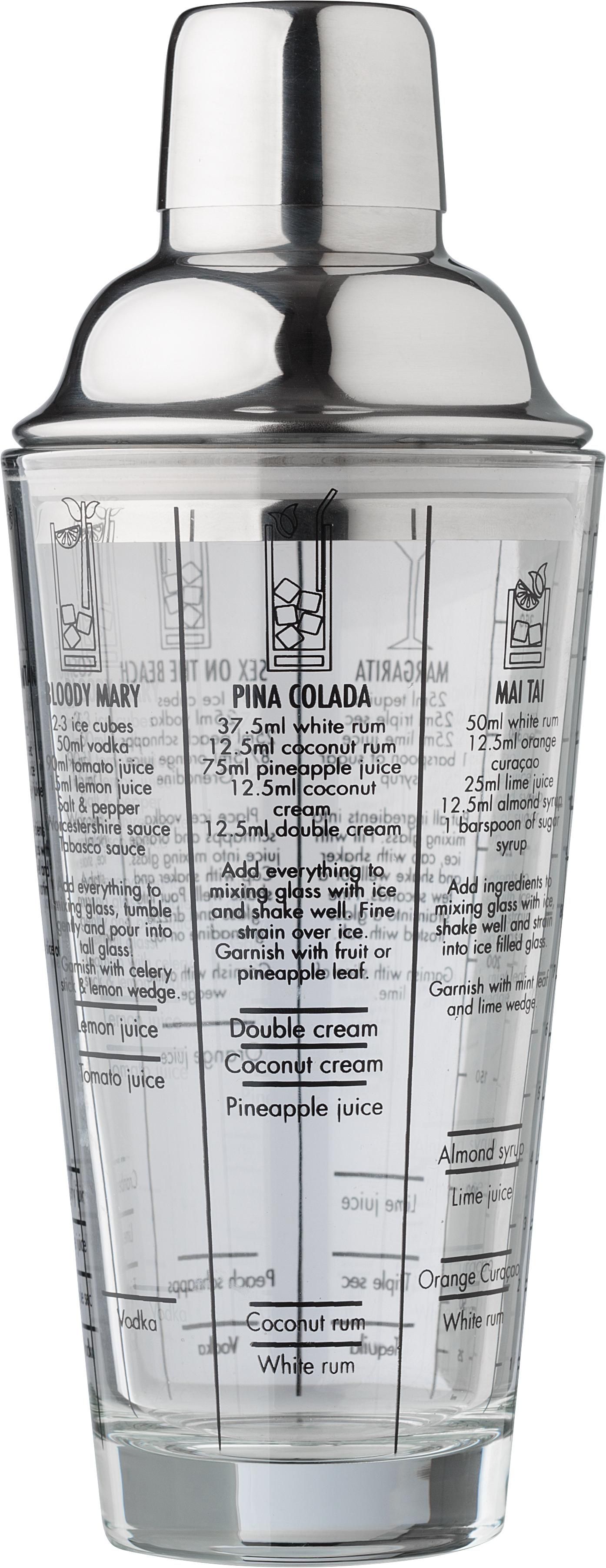Vue 8 de Shaker à cocktail Adela | Verre | 400 ml