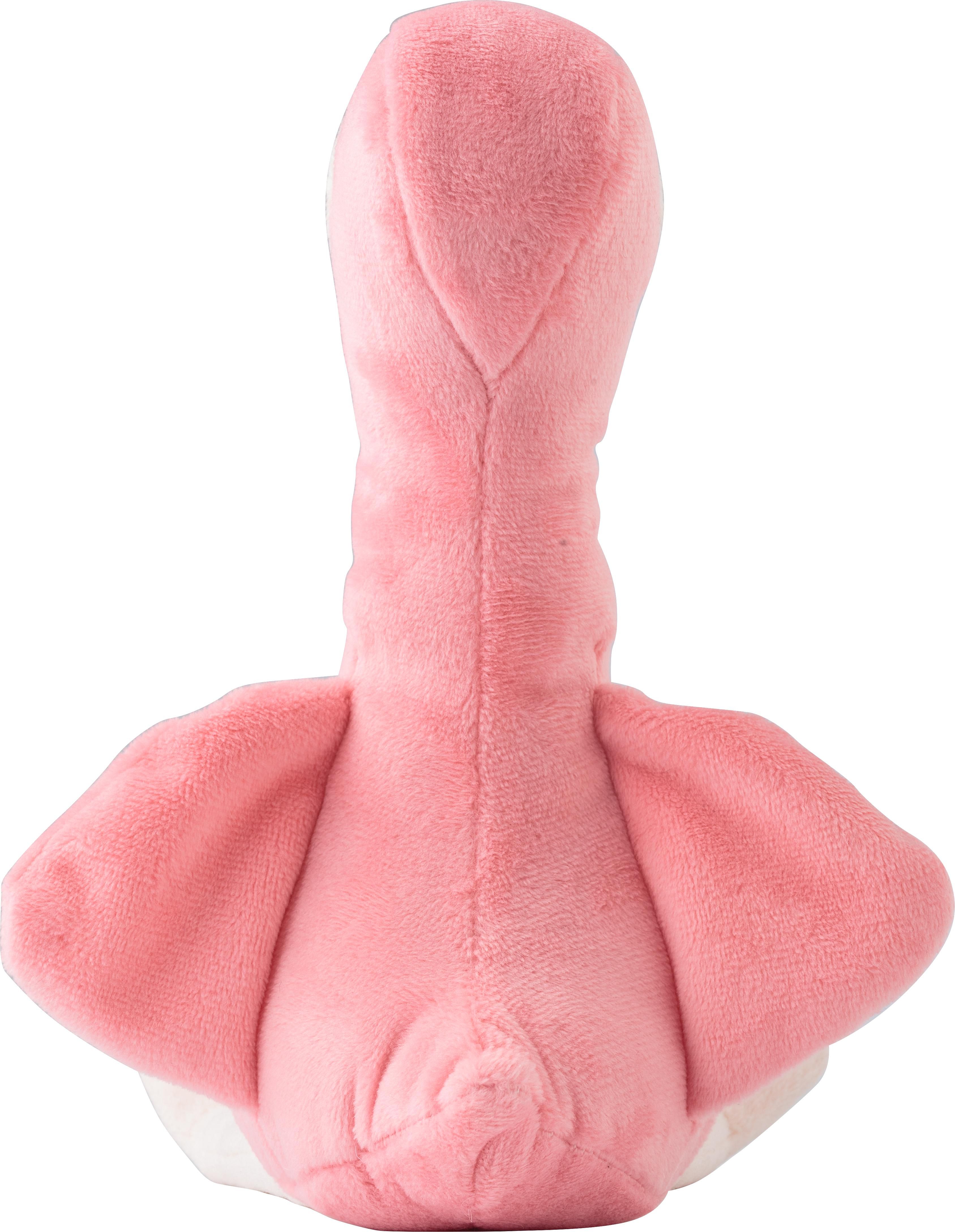 Vue 4 de Flamant rose en peluche Alicia | 18 cm