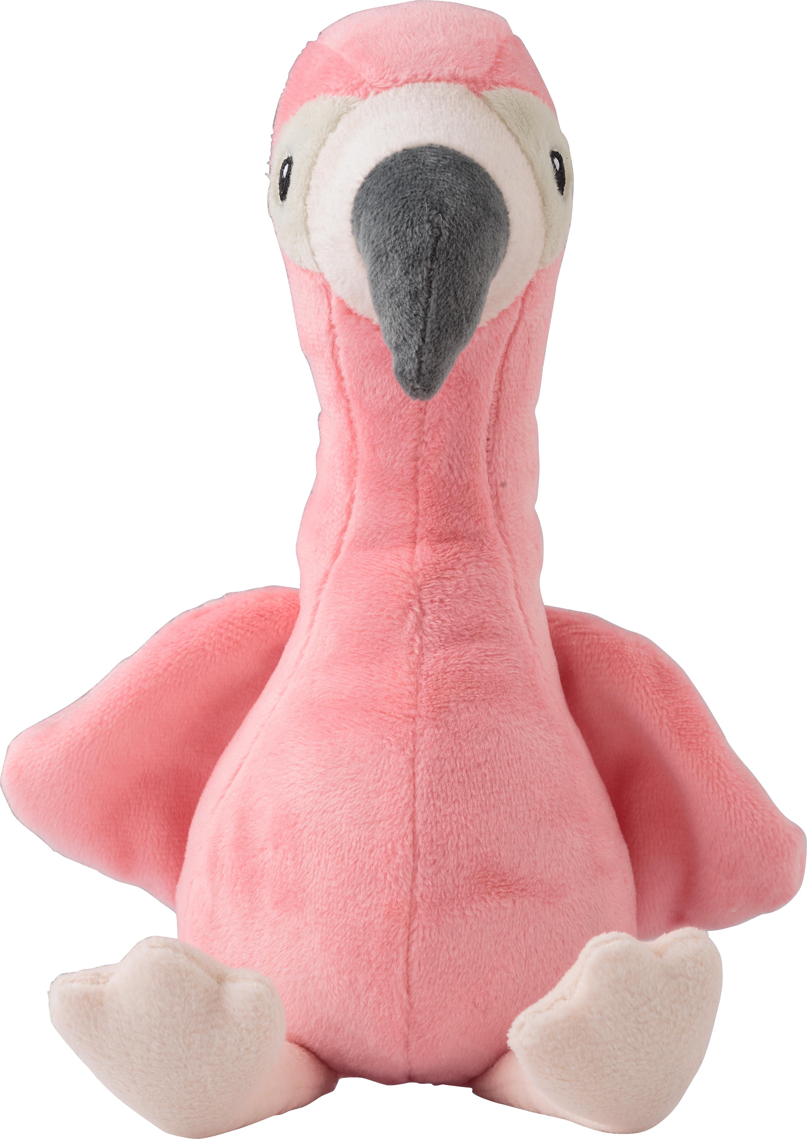 Vue 5 de Flamant rose en peluche Alicia | 18 cm