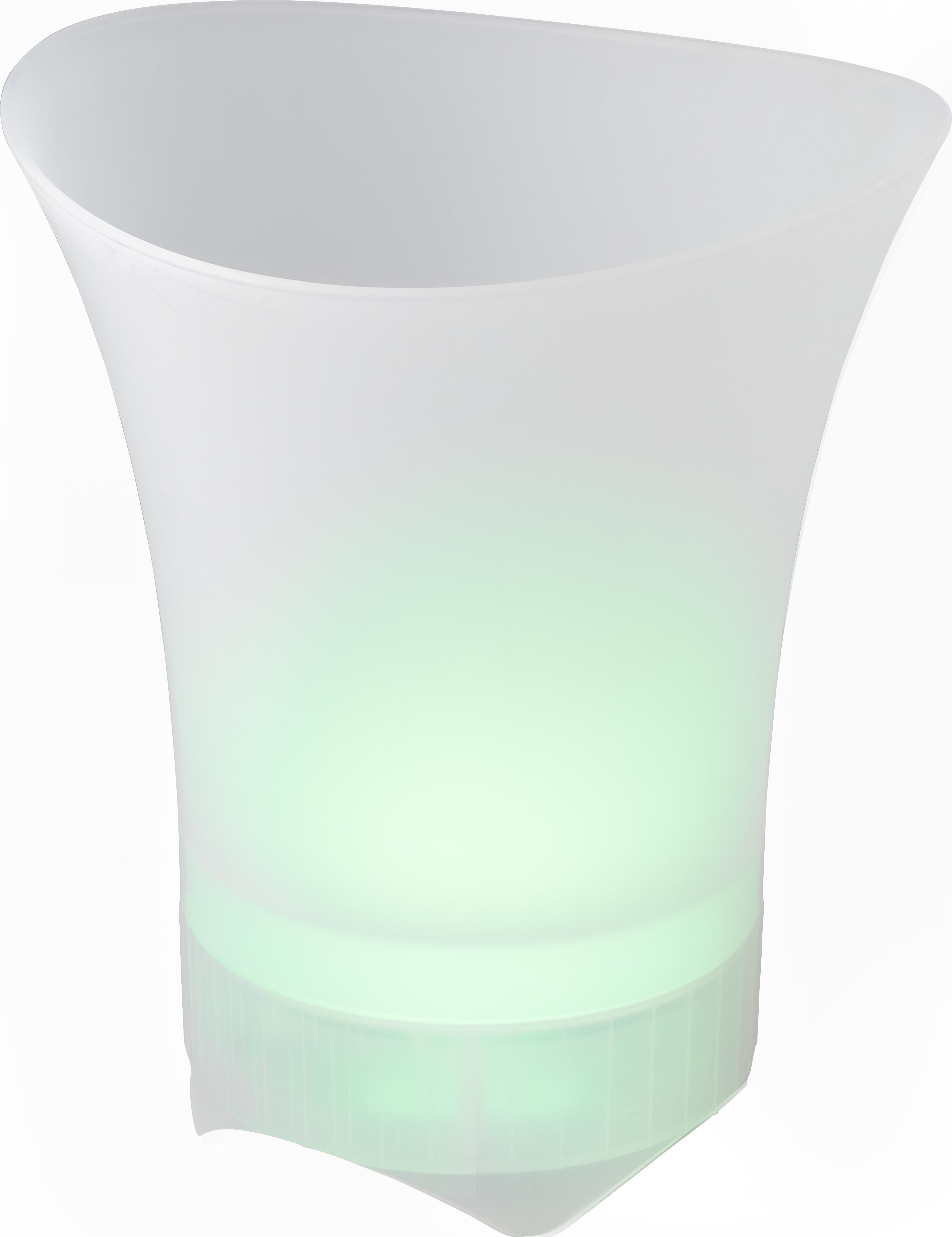 Vue 3 de Seau à glace avec enceinte Annabel | Plastique | 5W | Sans fil