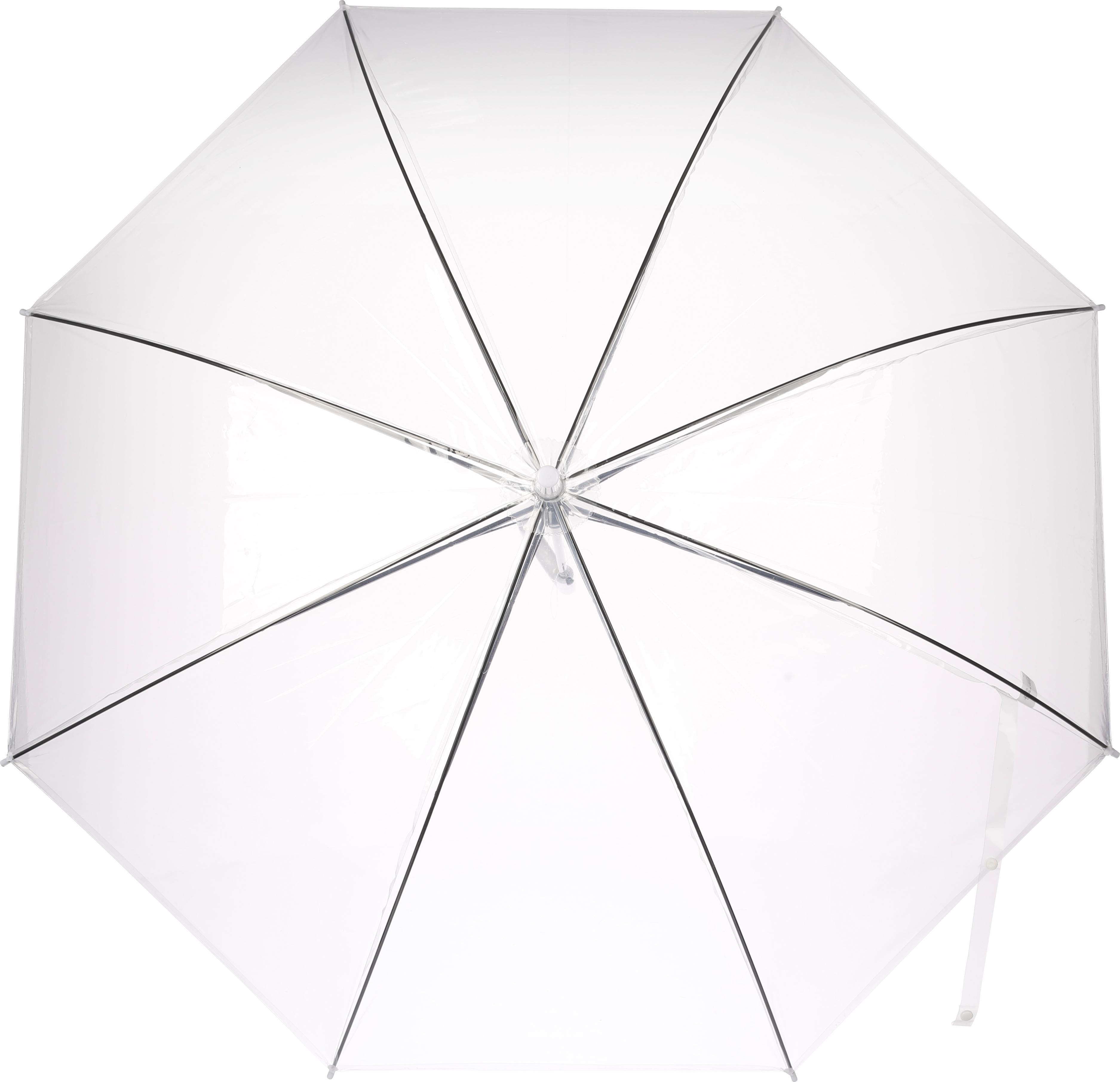 Vue 4 de Parapluie Denise | Transparent | 21 pouces