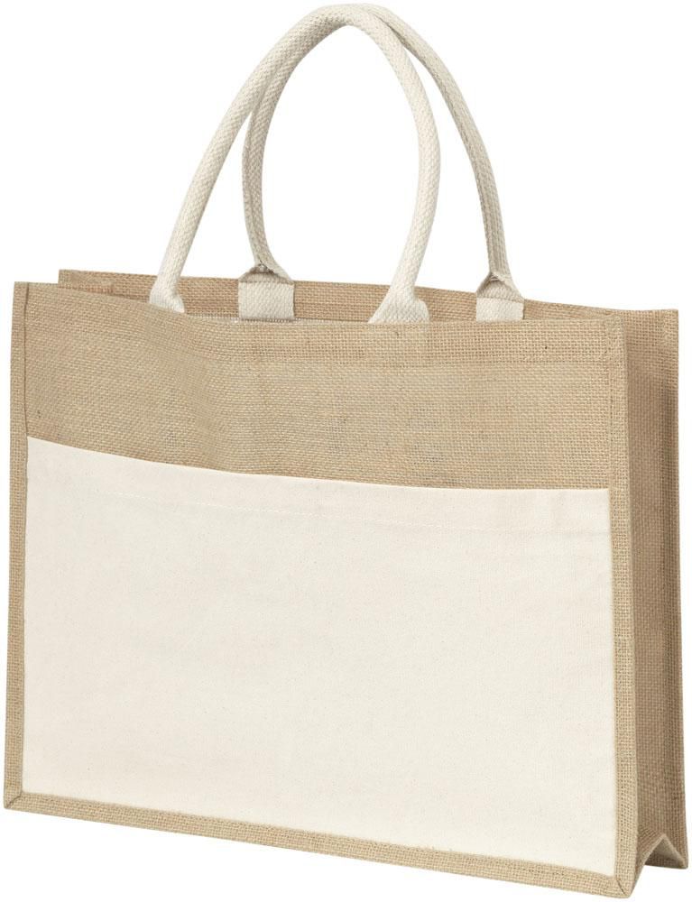 Vue 2 de Sac en jute Livvie | Laminé | 325 g/m²