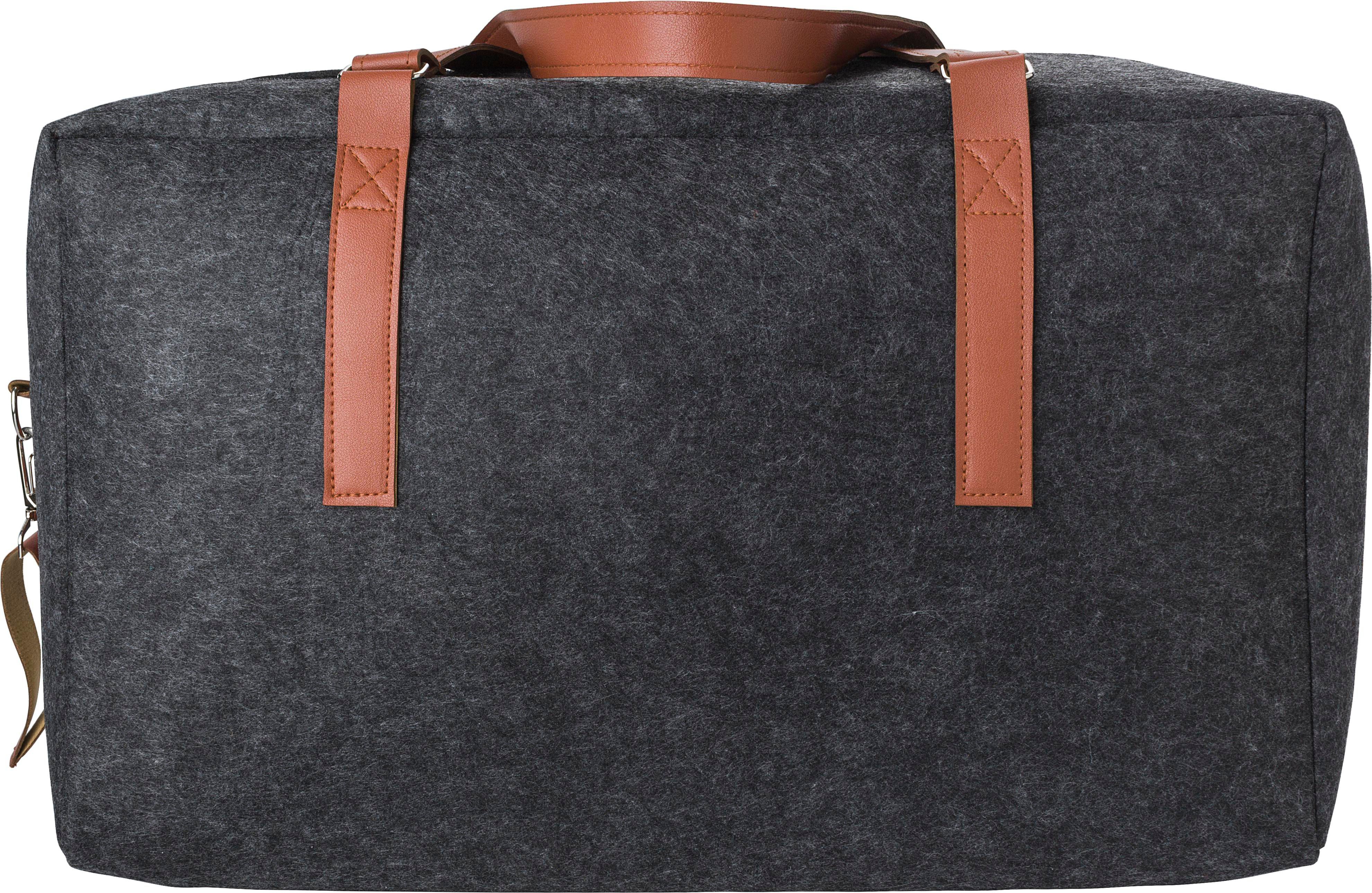 Vue 2 de Sac de voyage Natalie | Recyclé | Feutre | 28 l