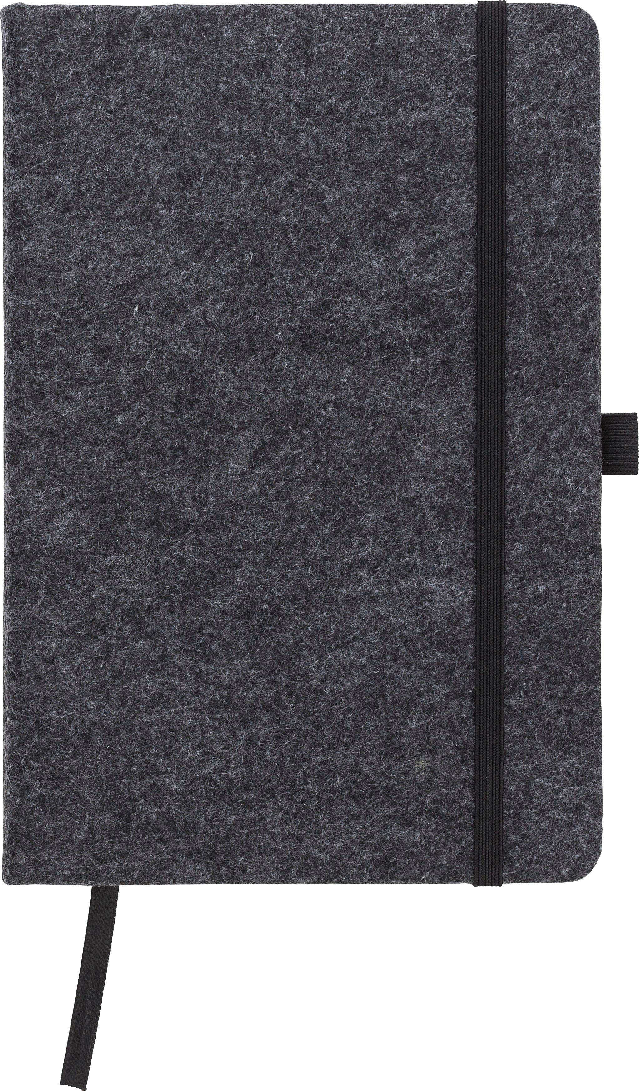 Carnet de notes Harper | Feutre recyclé | A5 | Ligné