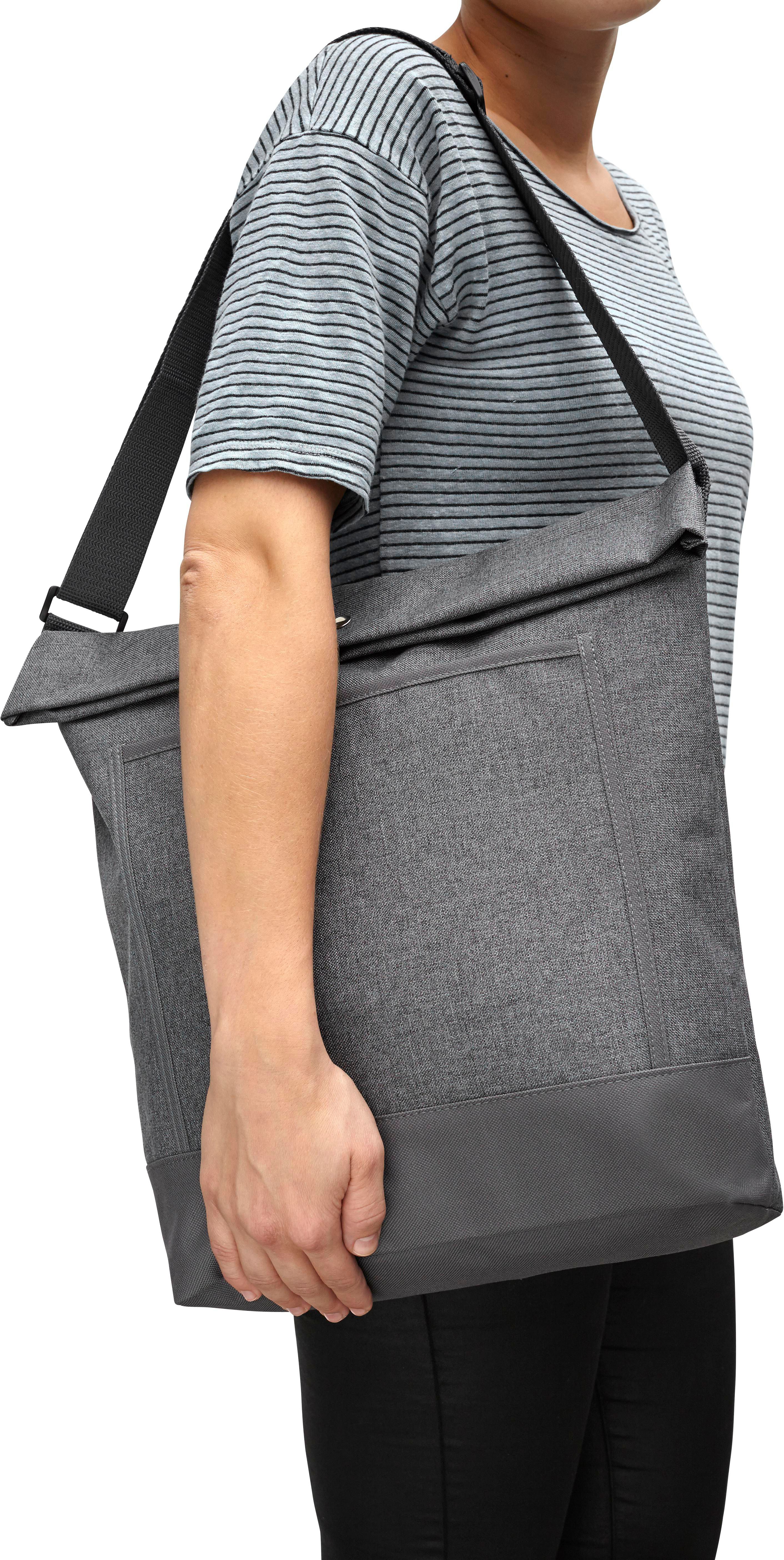 Vue 6 de Tote bag Hekla | Polycanvas 600D | Gris