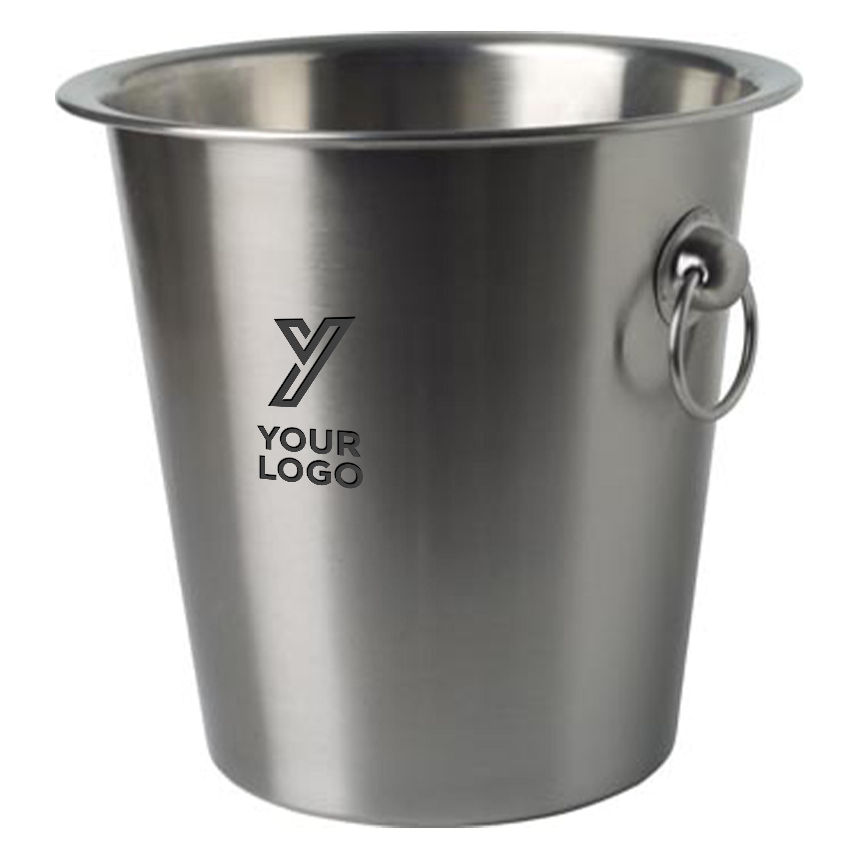 Vue 4 de Seau à champagne Hester | Acier inoxydable | 4,5 l