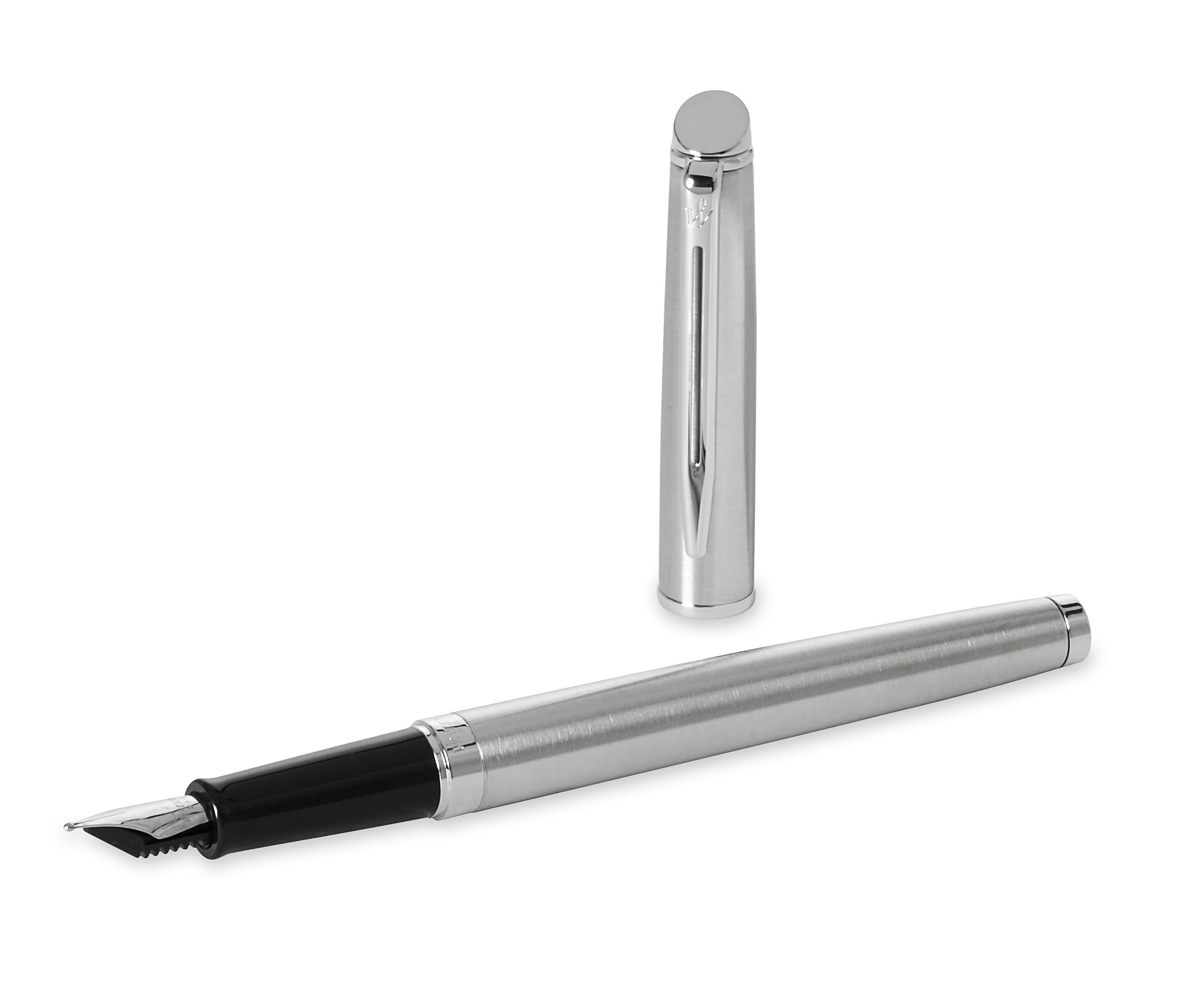 Vue 3 de Waterman Hemisphere stylo plume | Acier inoxydable