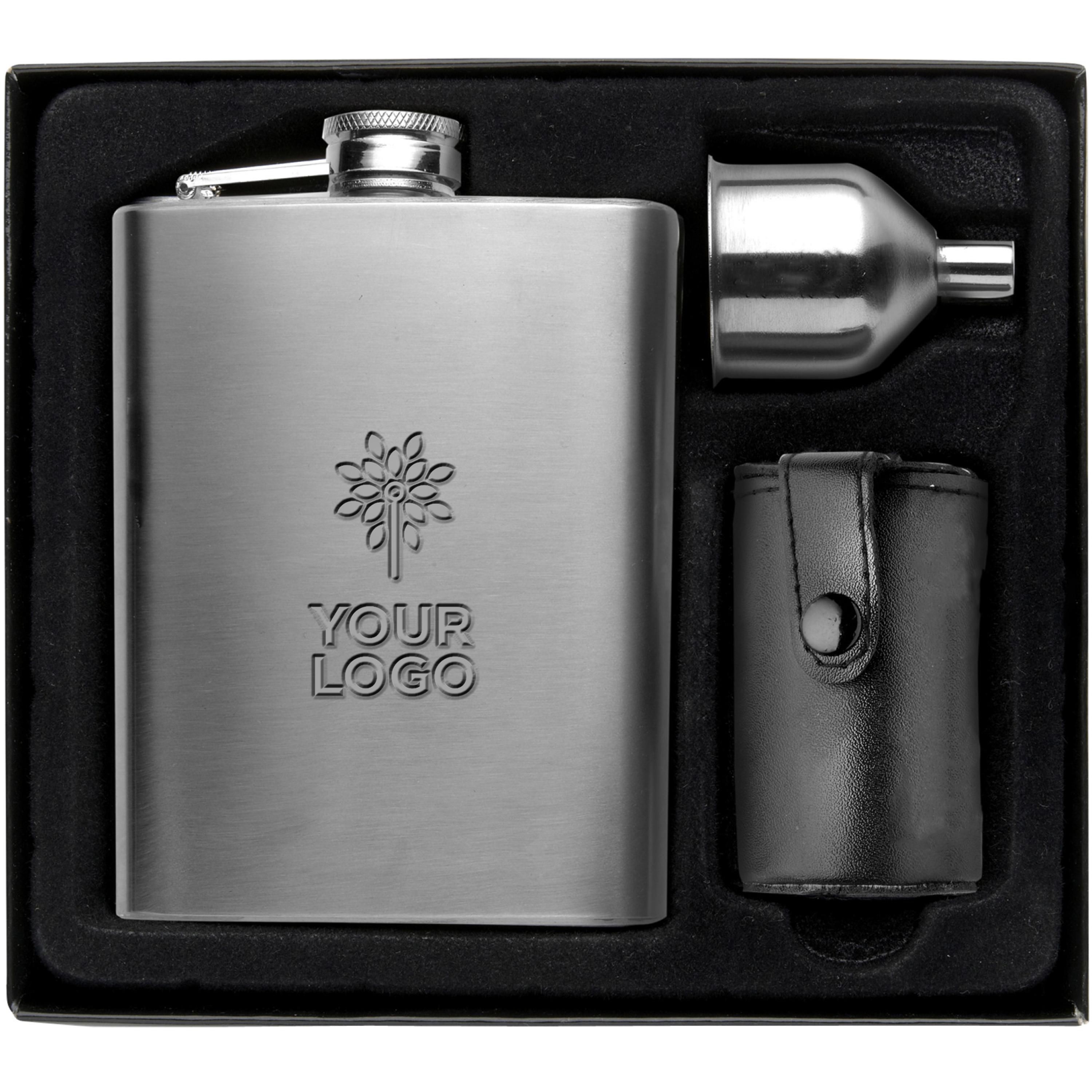 Vue 7 de Set flasque Brittany | Inox 304 | 220 ml | 4 tasses