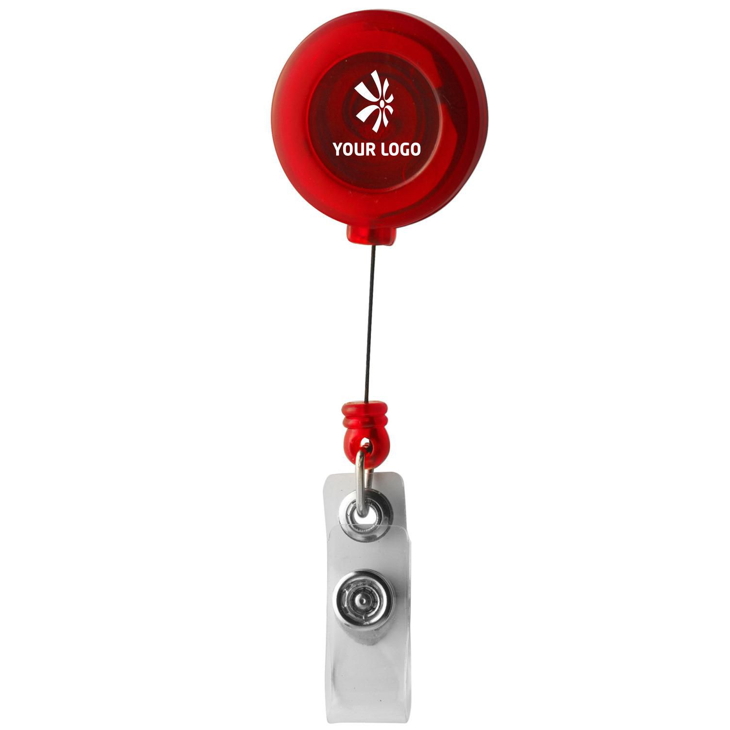 Vue 8 de Porte-badge Eric | Plastique | Avec cordon