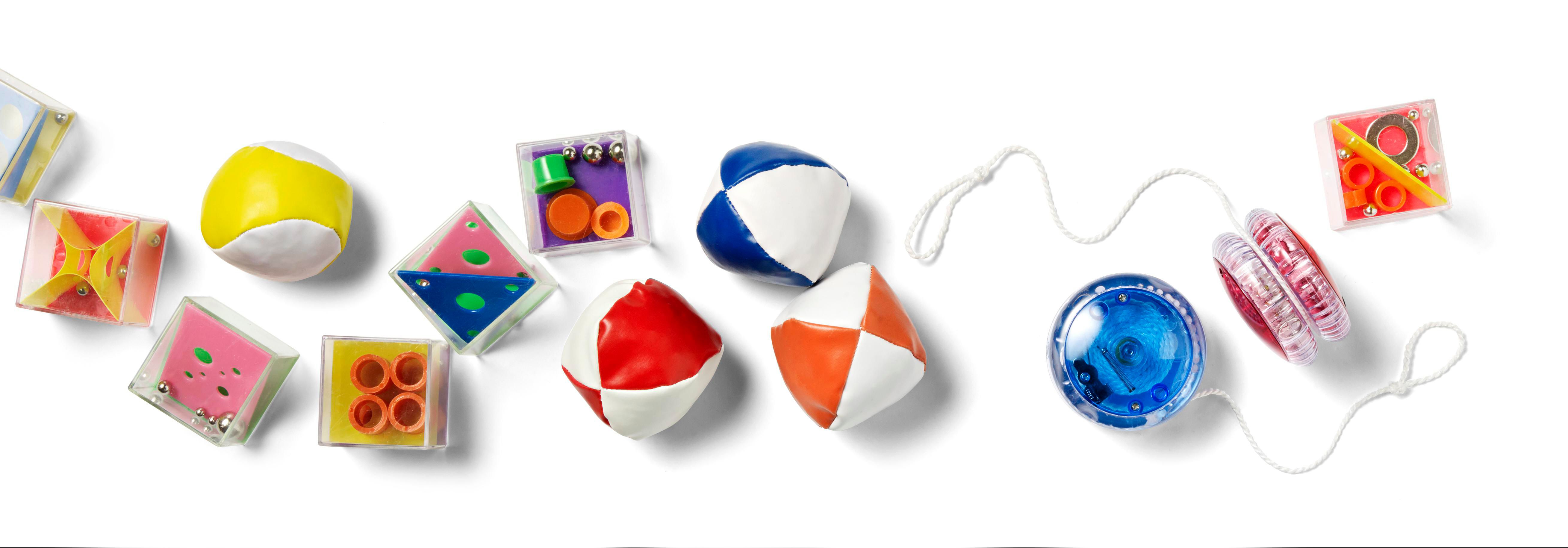 Vue 3 de Set de jonglage Amiya | 3 balles | Pochette coton