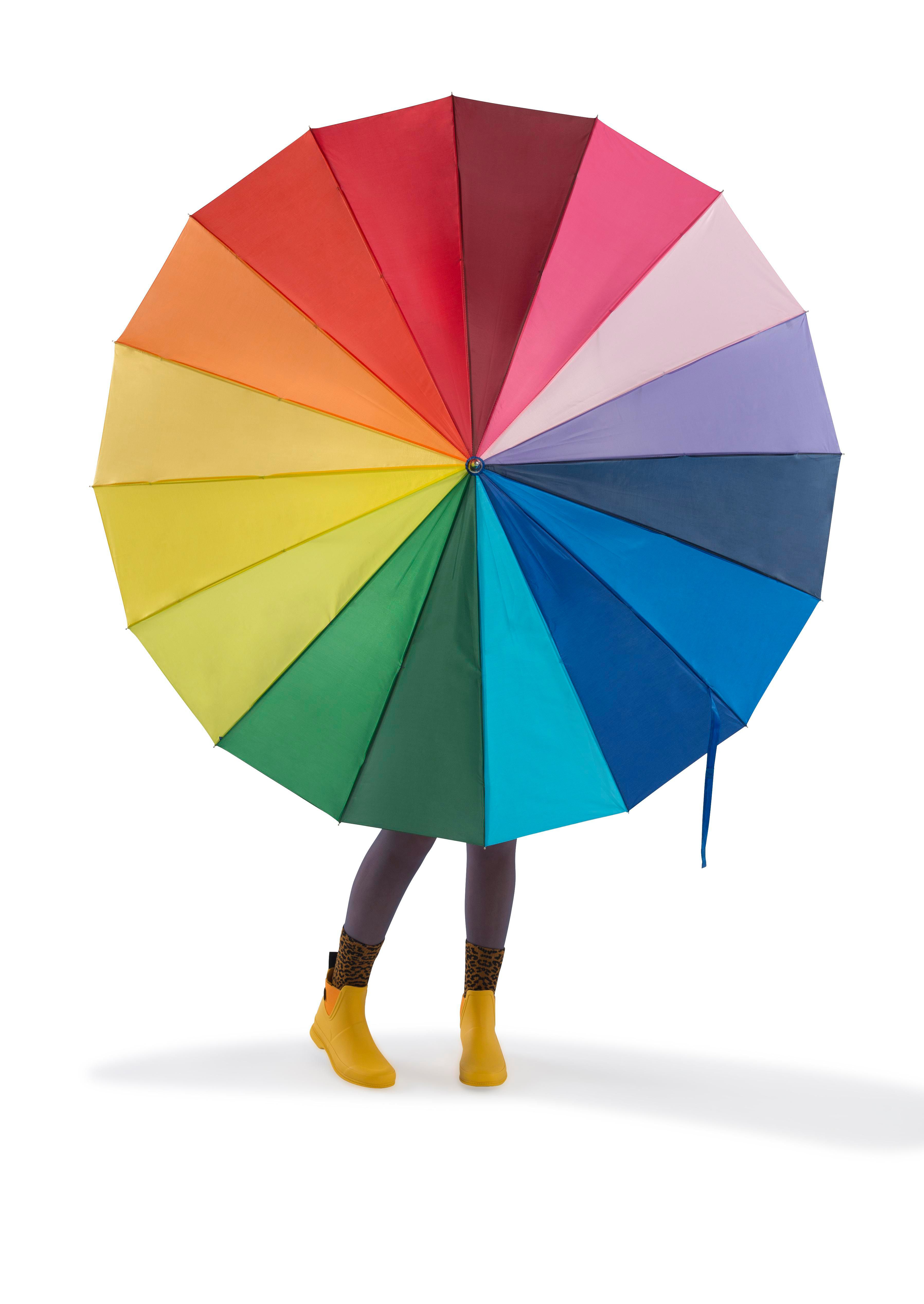 Vue 5 de Parapluie arc-en-ciel Haya | 190T