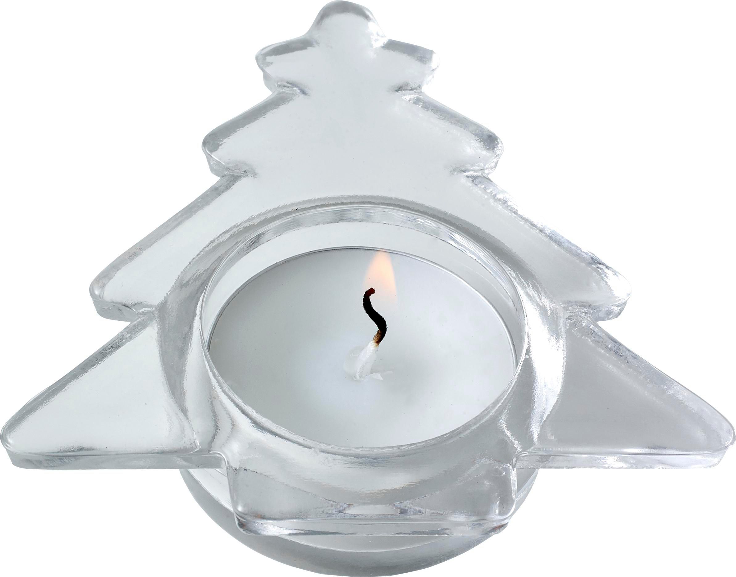 Vue 3 de Photophore Casey | Verre | Sapin de Noël
