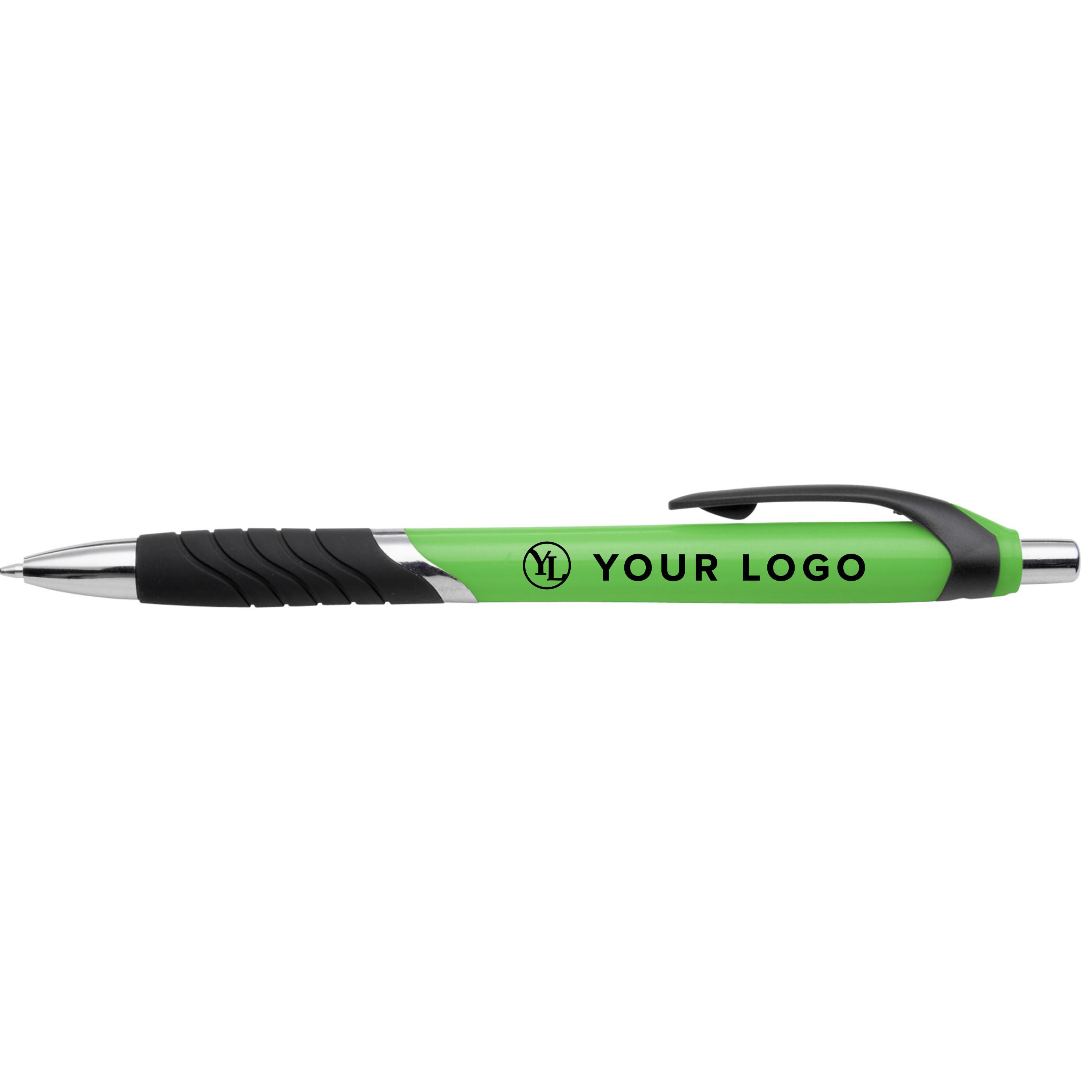 Vue 8 de Stylo bille Thiago | Grip en caoutchouc