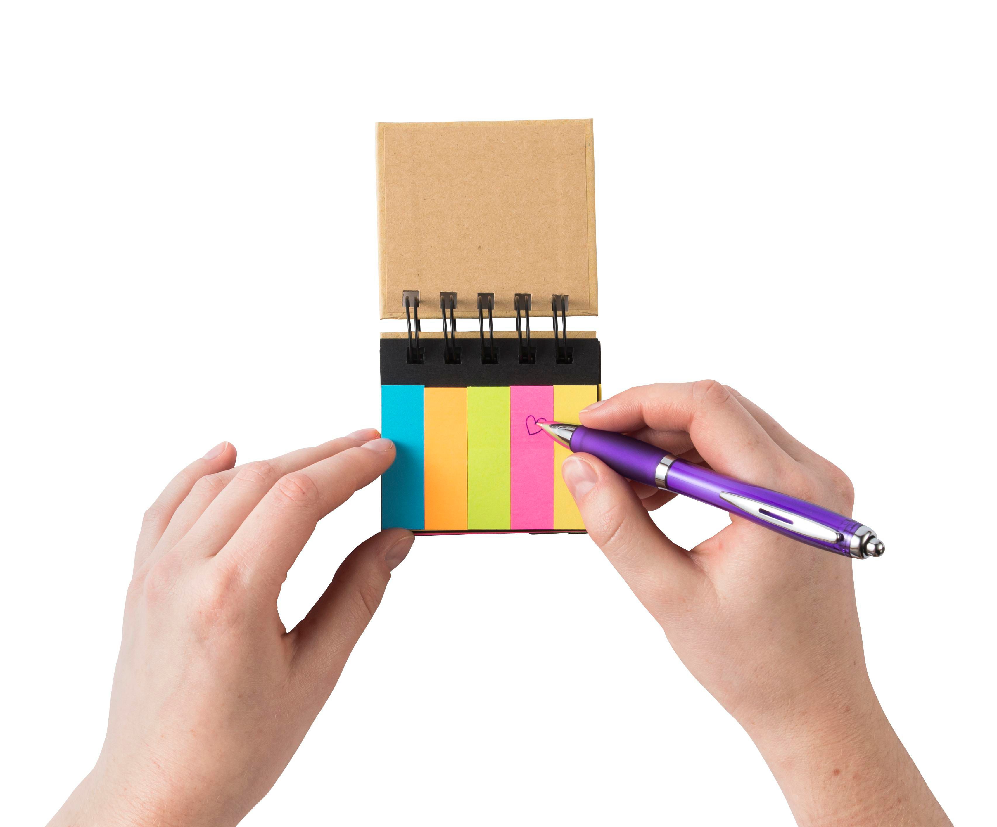 Vue 5 de Pochette de notes adhésives Clemence | 250 notes