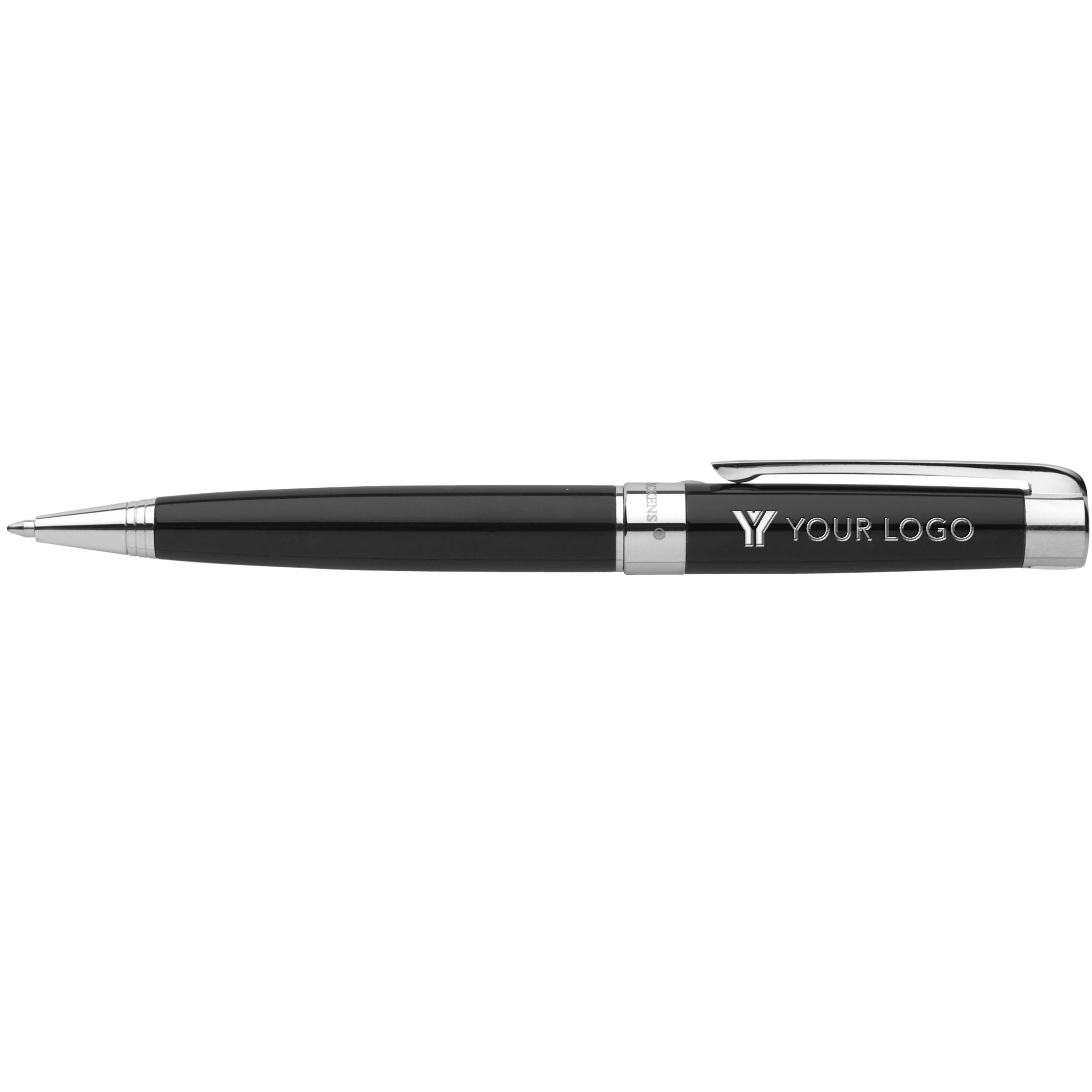 Vue 6 de Charles Dickens stylo bille Lena | Métal