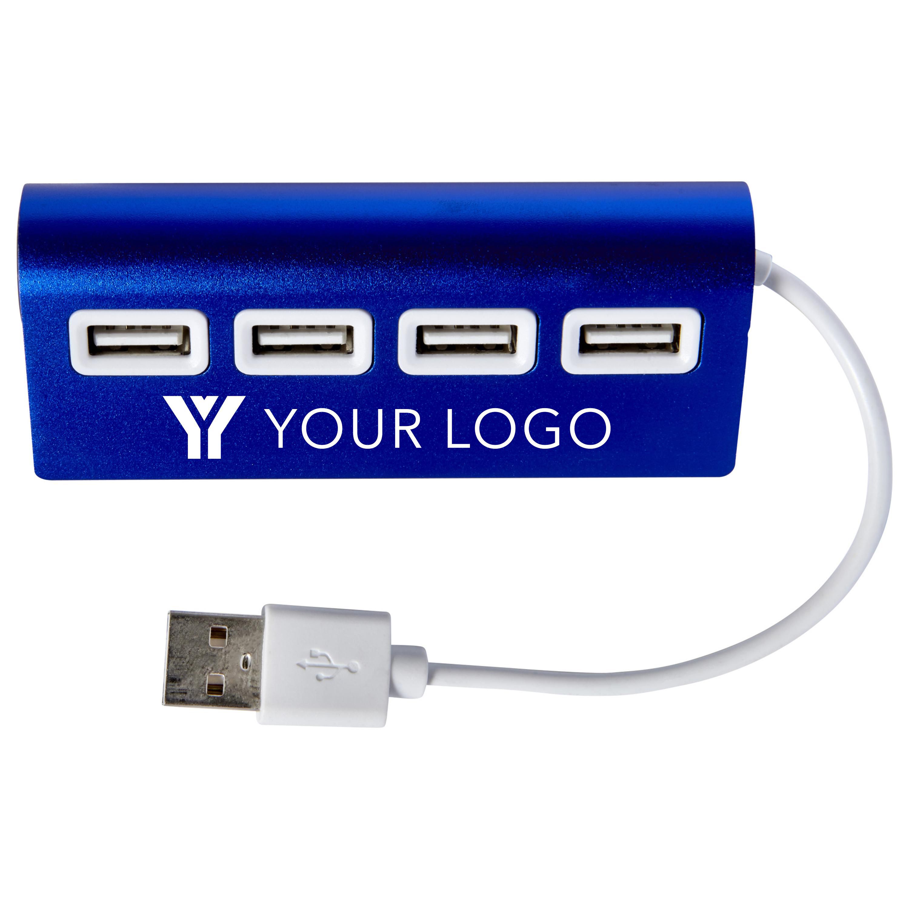Vue 3 de Hub USB Leo | Aluminium | 4 ports