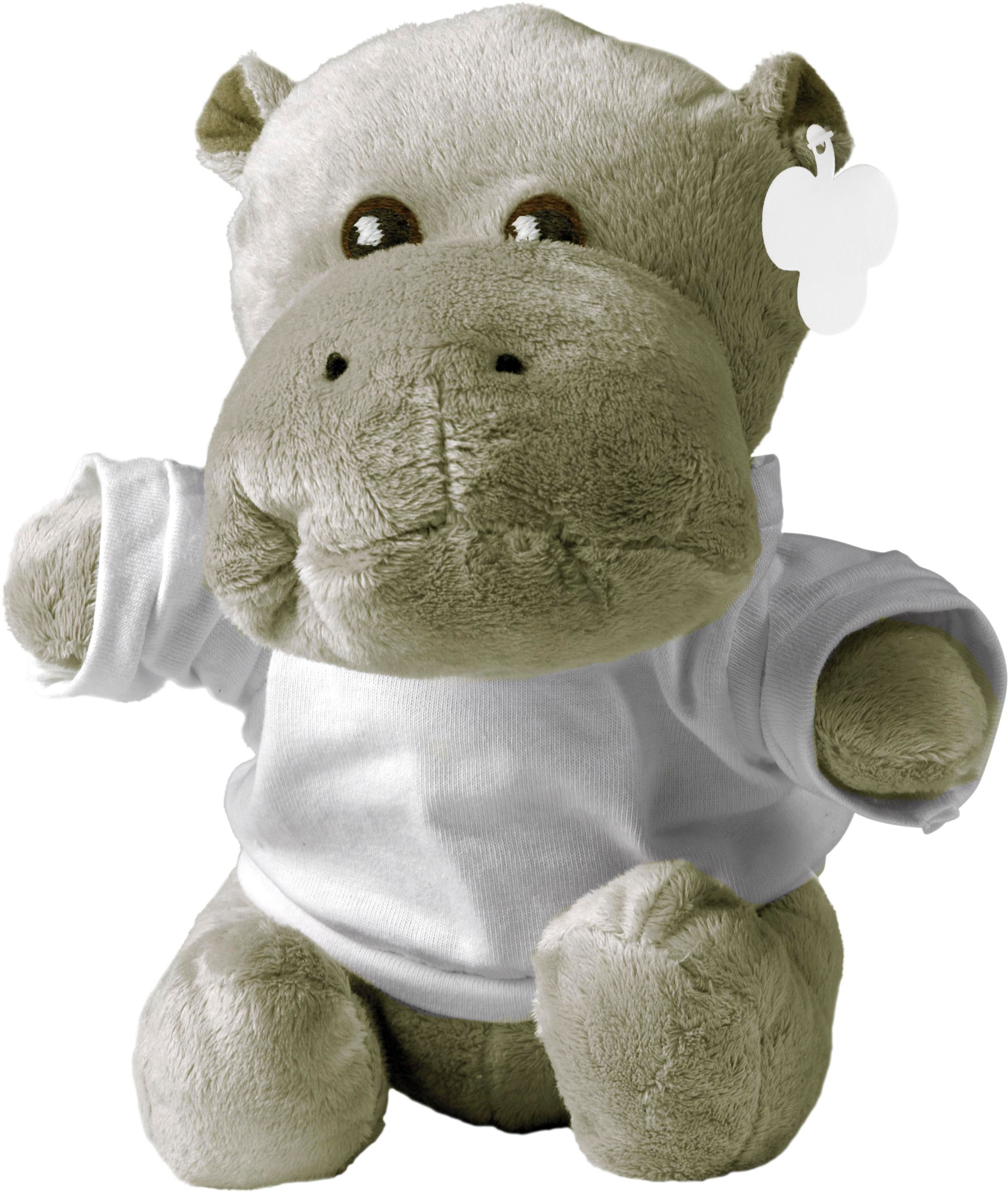 Vue 4 de Hippopotame en peluche Geraldine