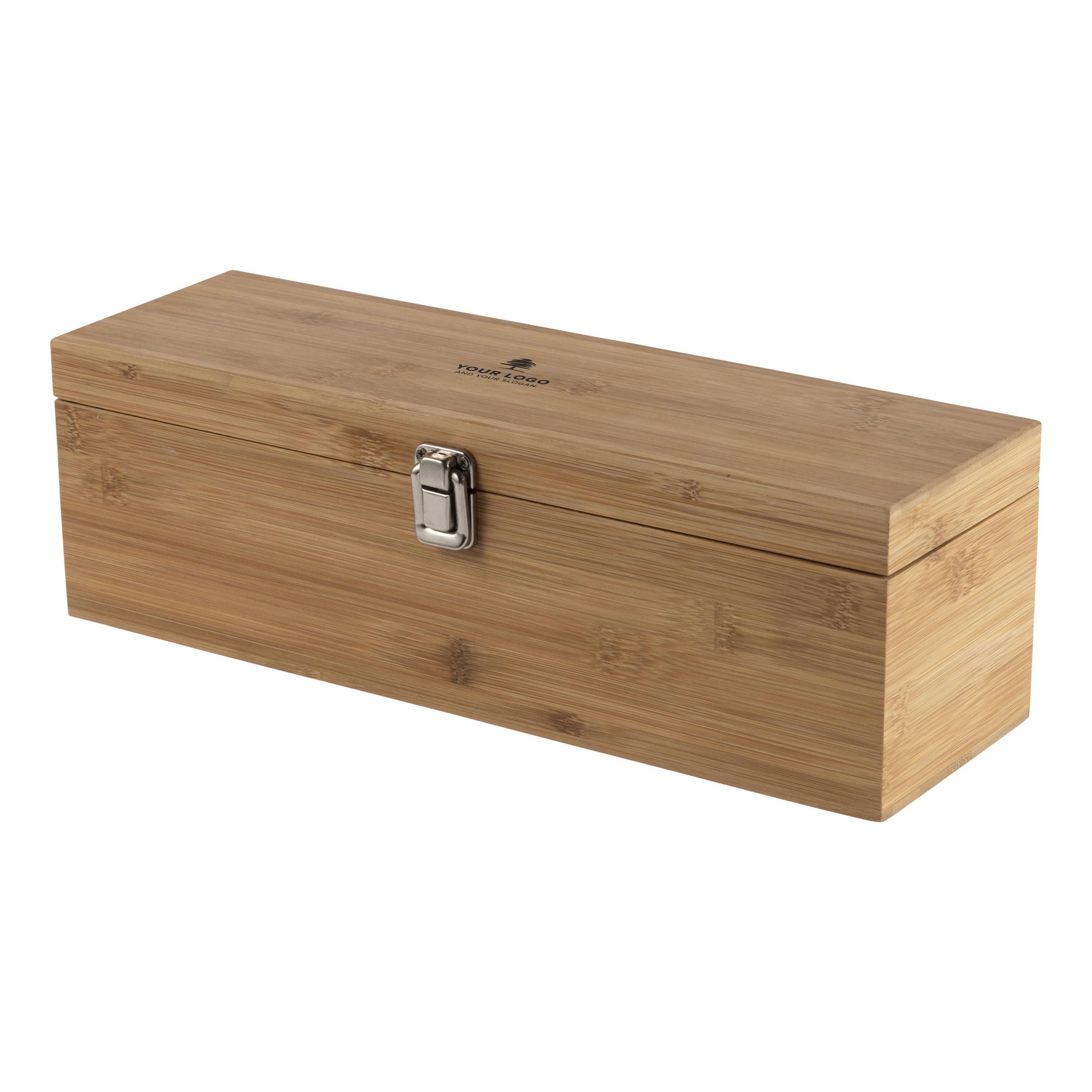 Vue 12 de Coffret à vin Gareth | Bambou | 4 pièces