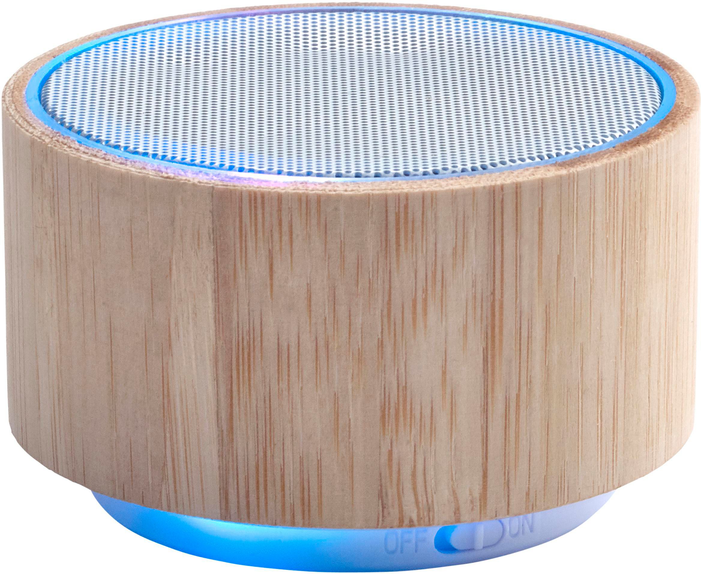 Vue 3 de Enceinte Sharon | Boîtier bambou | Sans fil