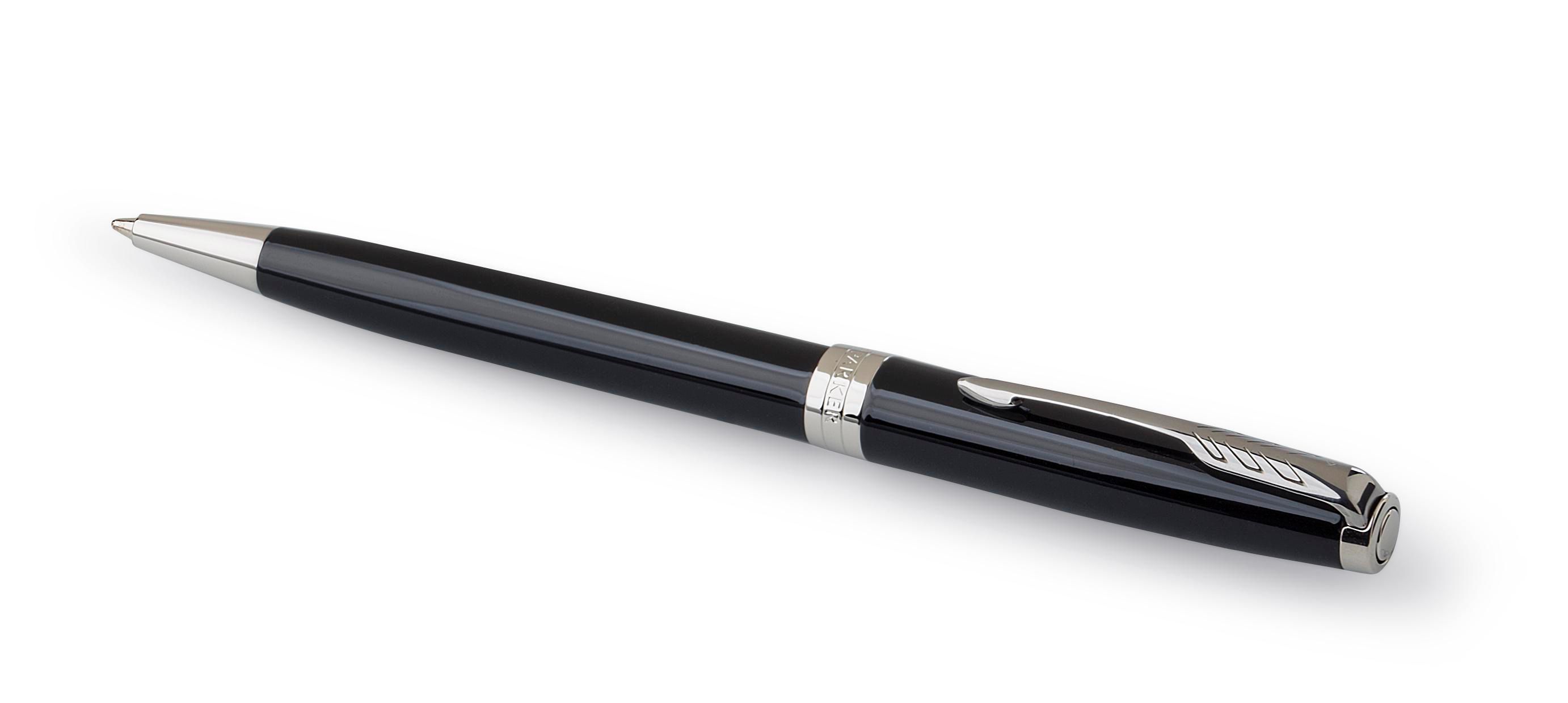 Vue 7 de Parker Sonnet stylo bille | Finitions chromées