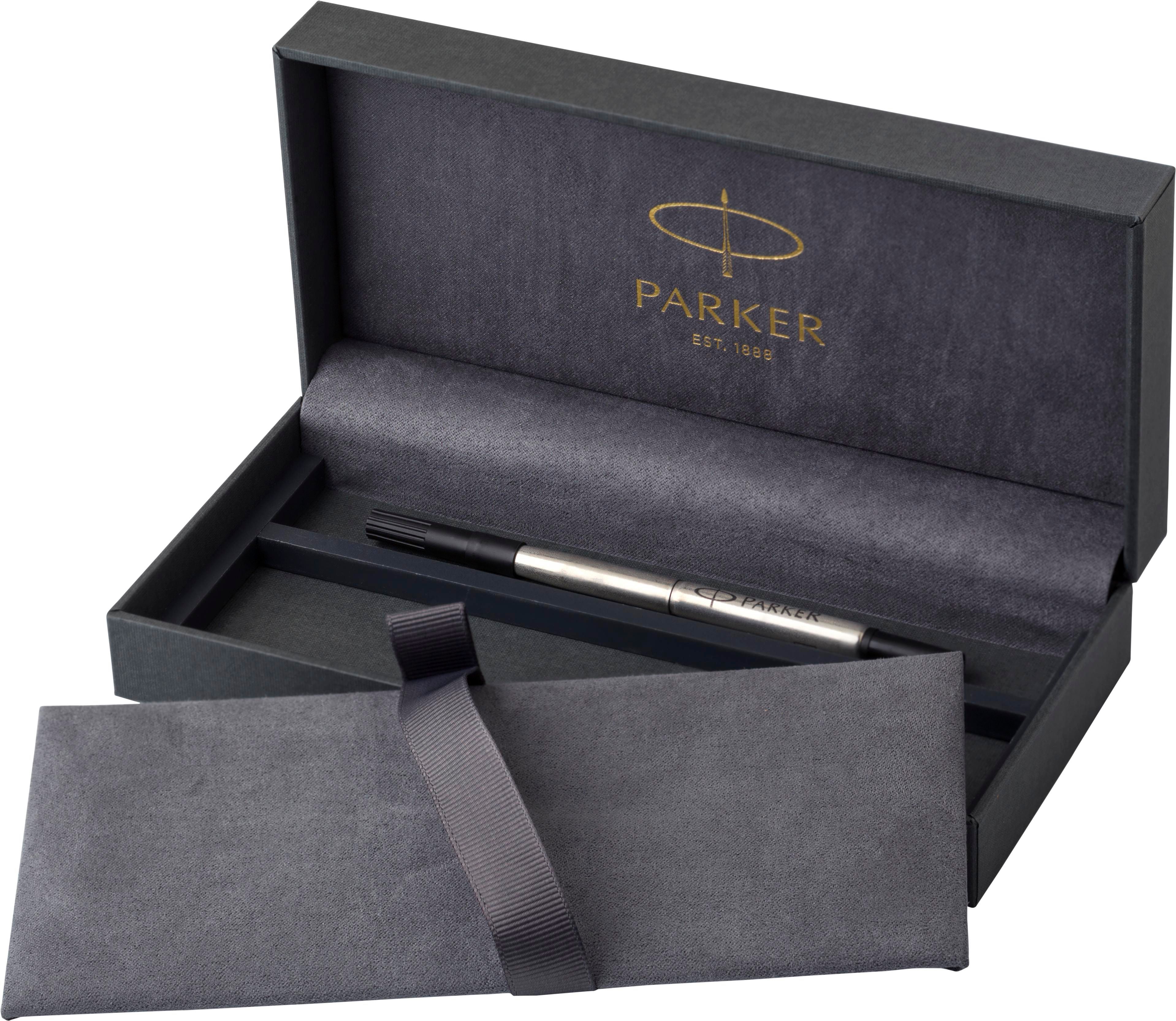 Vue 4 de Parker Sonnet stylo roller | Acier inoxydable