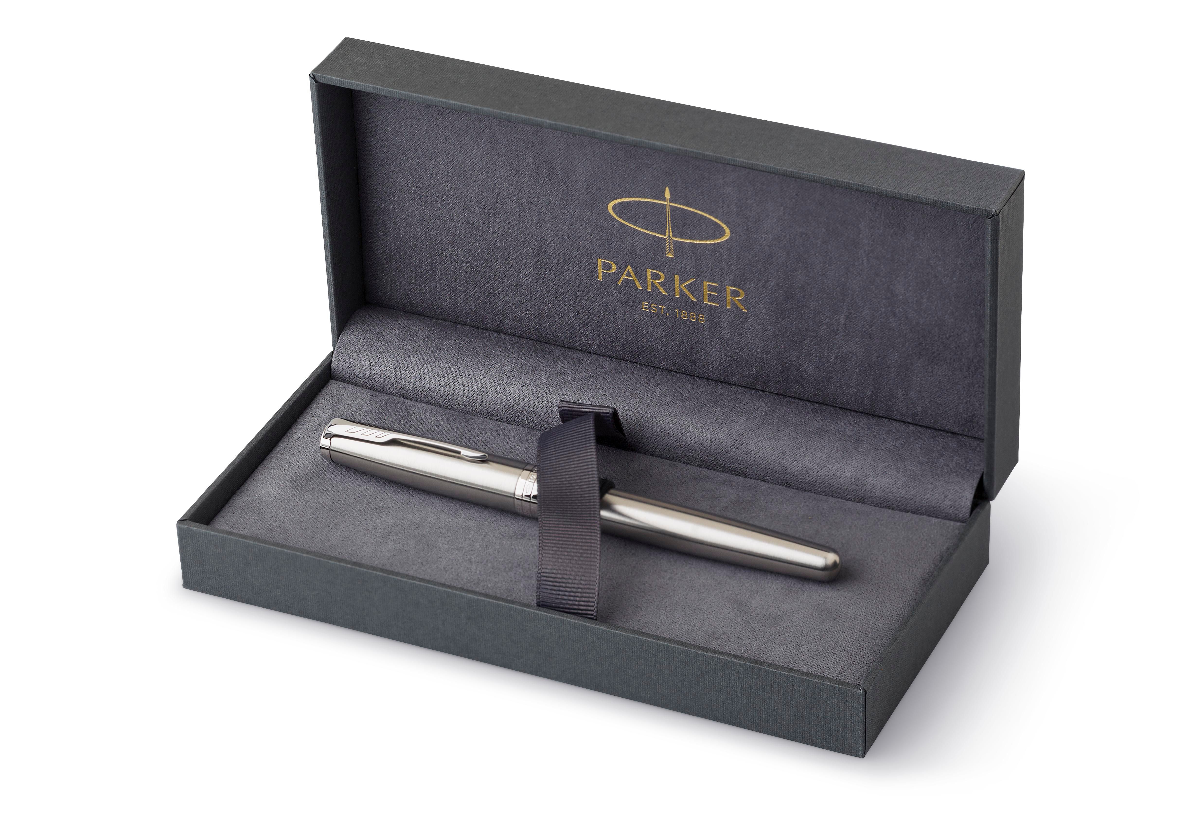 Vue 2 de Parker Sonnet stylo roller | Acier inoxydable