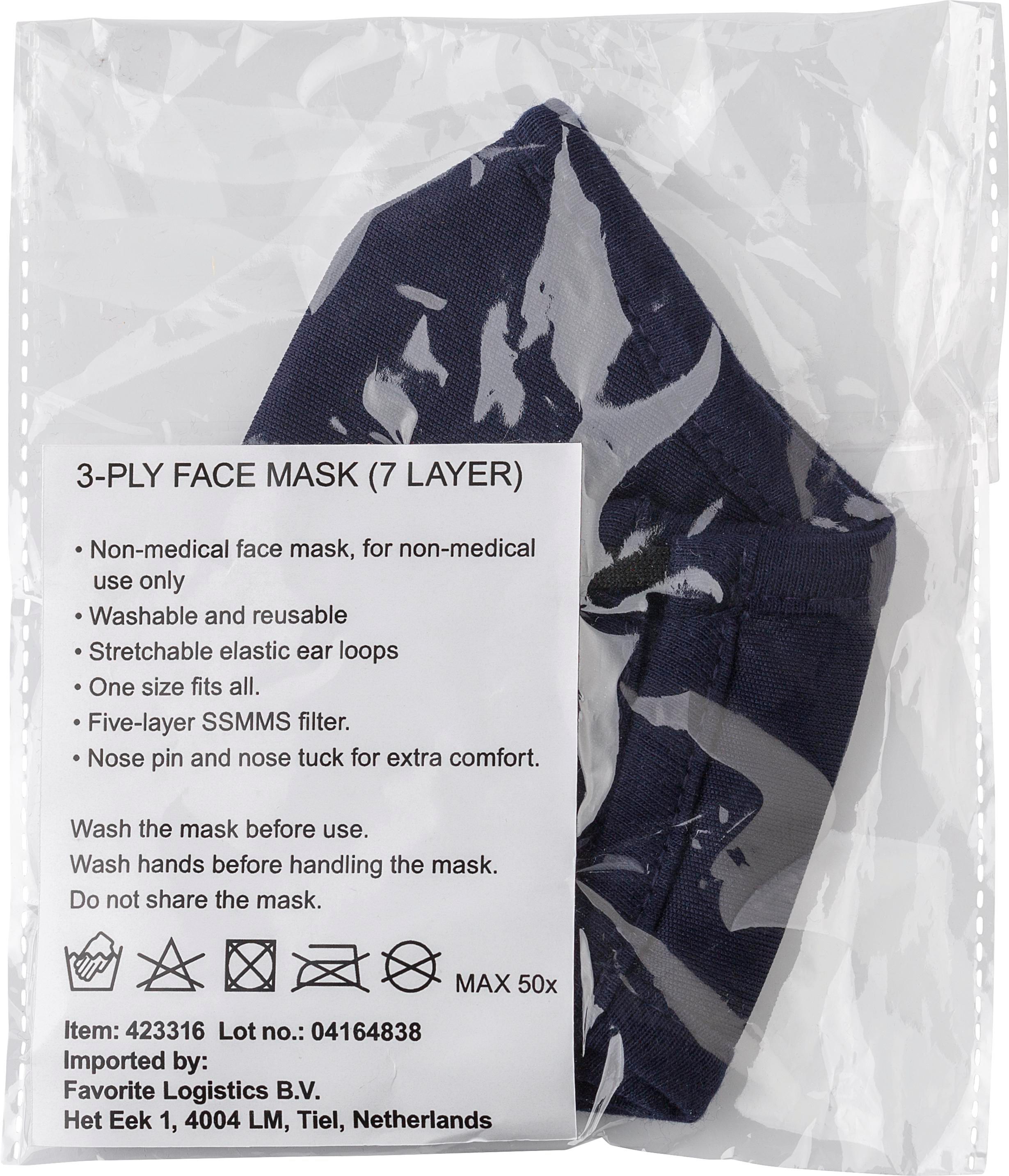 Vue 4 de Masque Riyan | Réutilisable