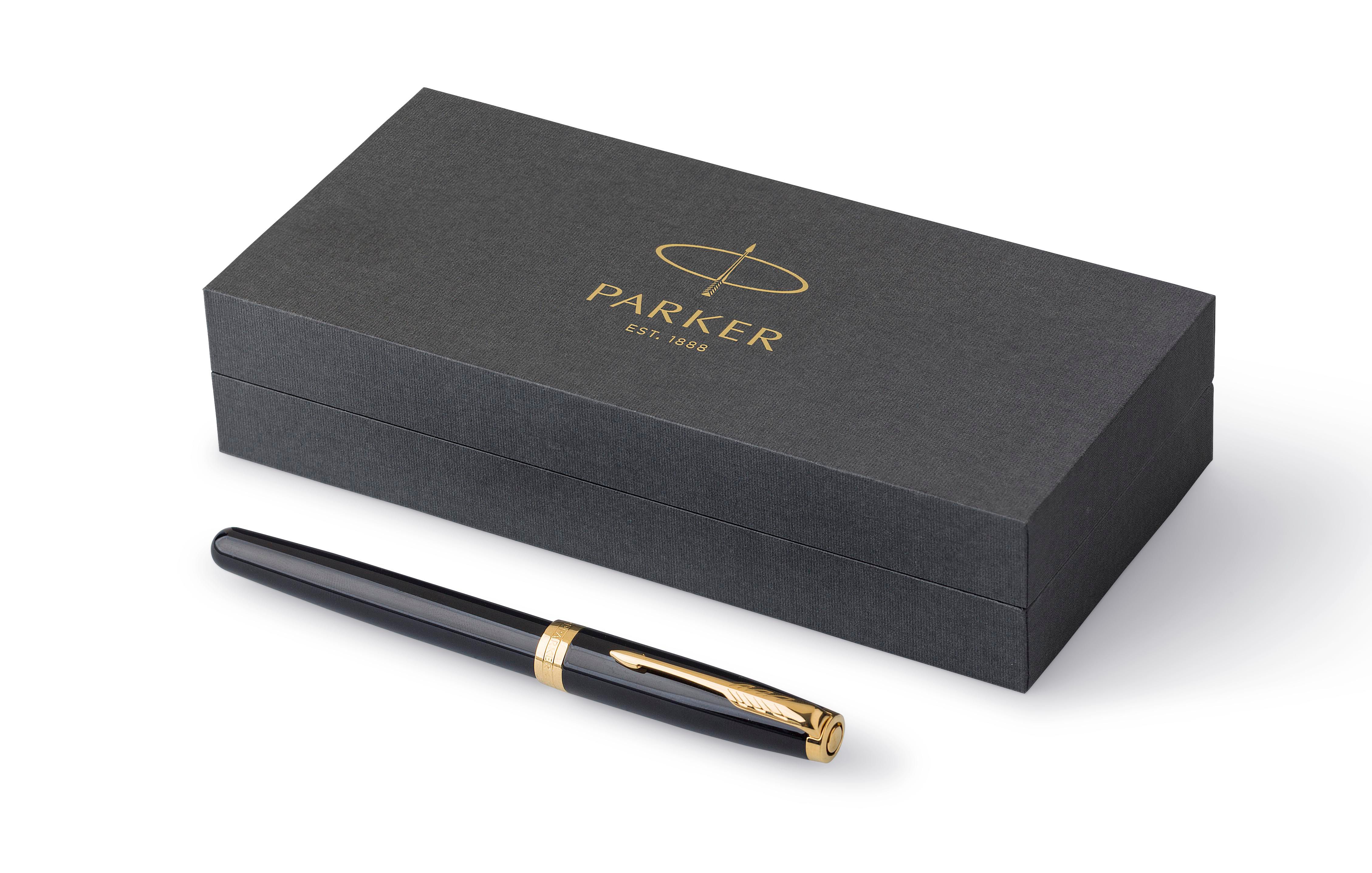 Vue 9 de Parker Sonnet stylo roller | Finitions dorées
