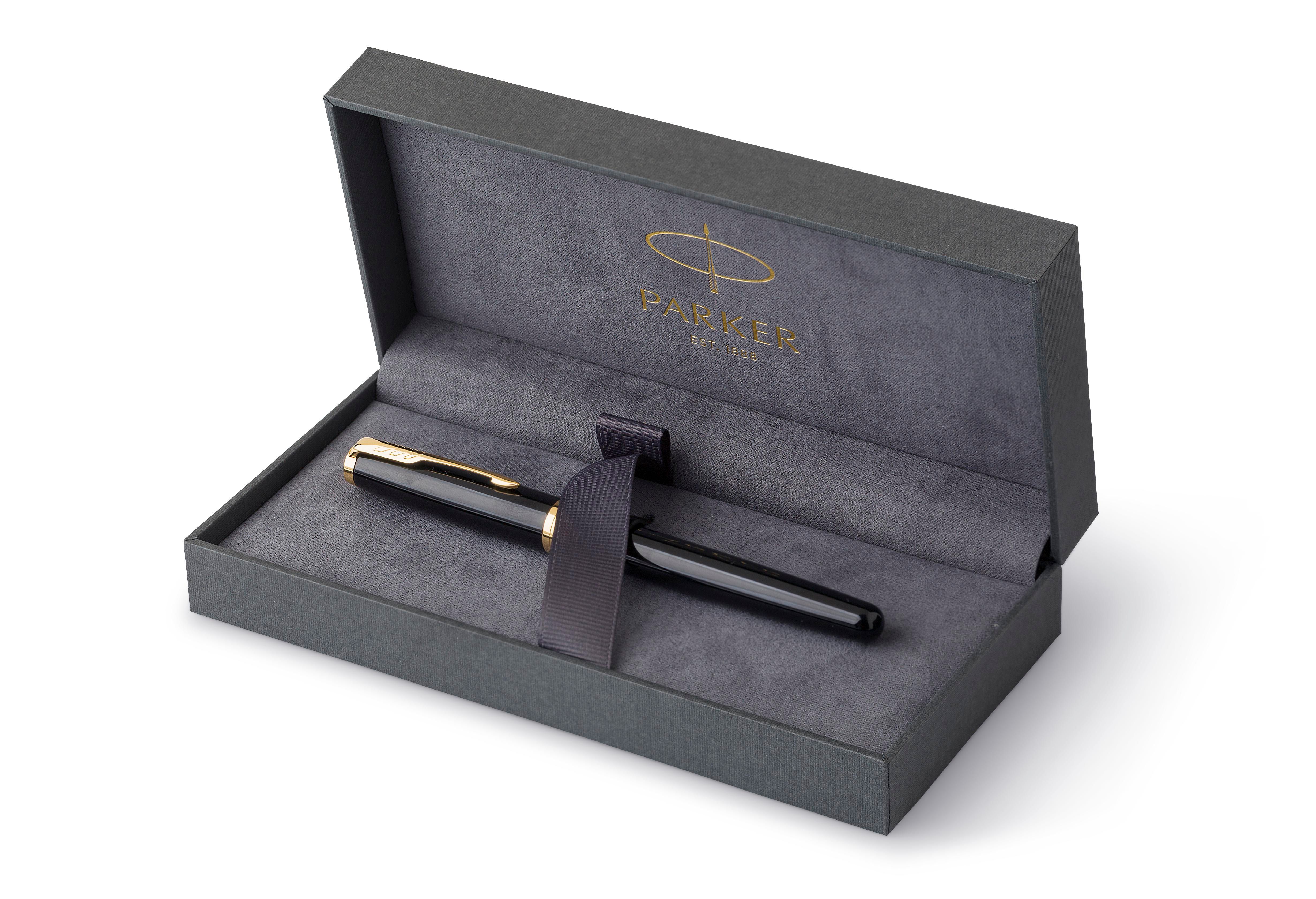 Vue 12 de Parker Sonnet stylo roller | Finitions dorées