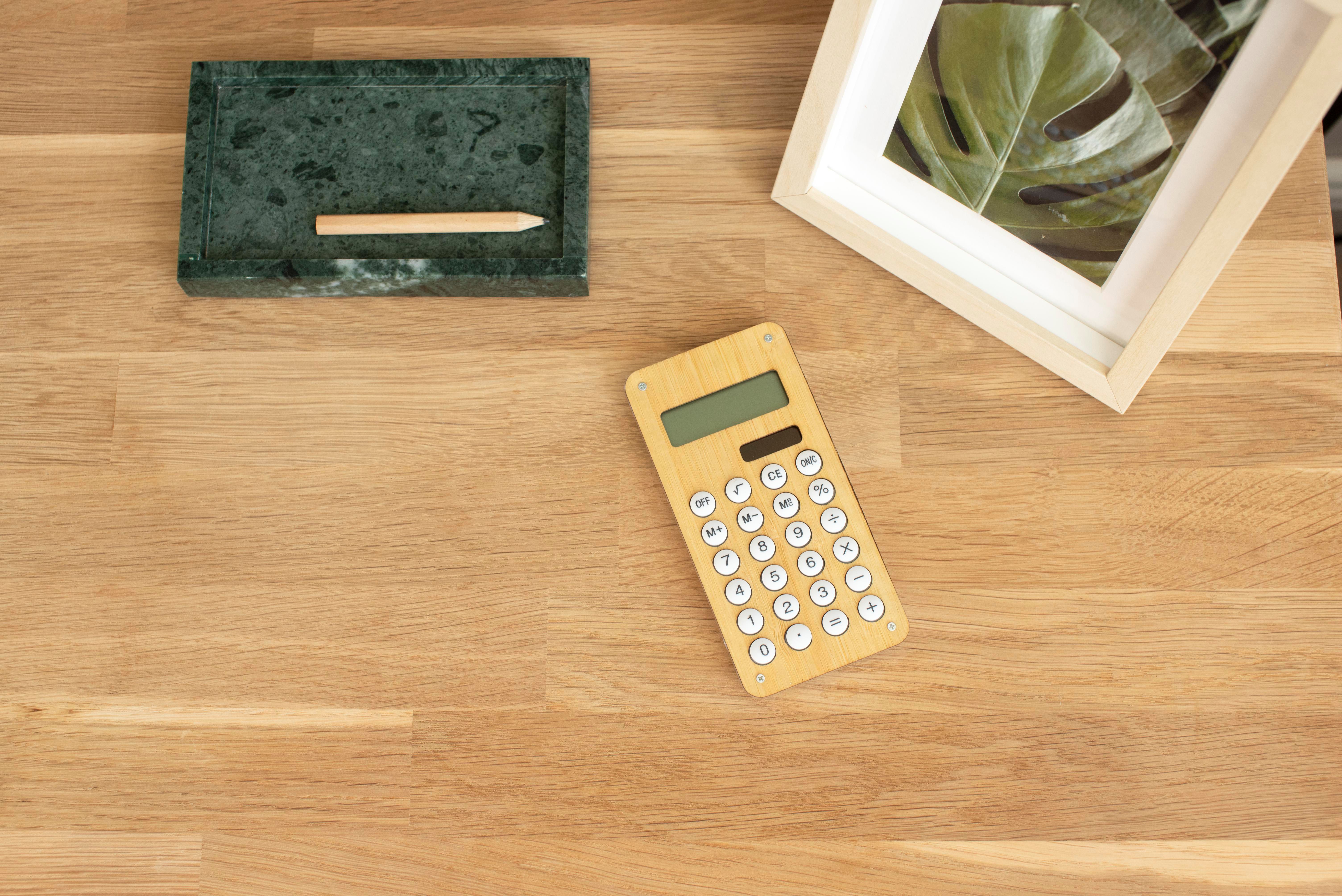 Vue 6 de Calculatrice Thomas | Bambou | Solaire