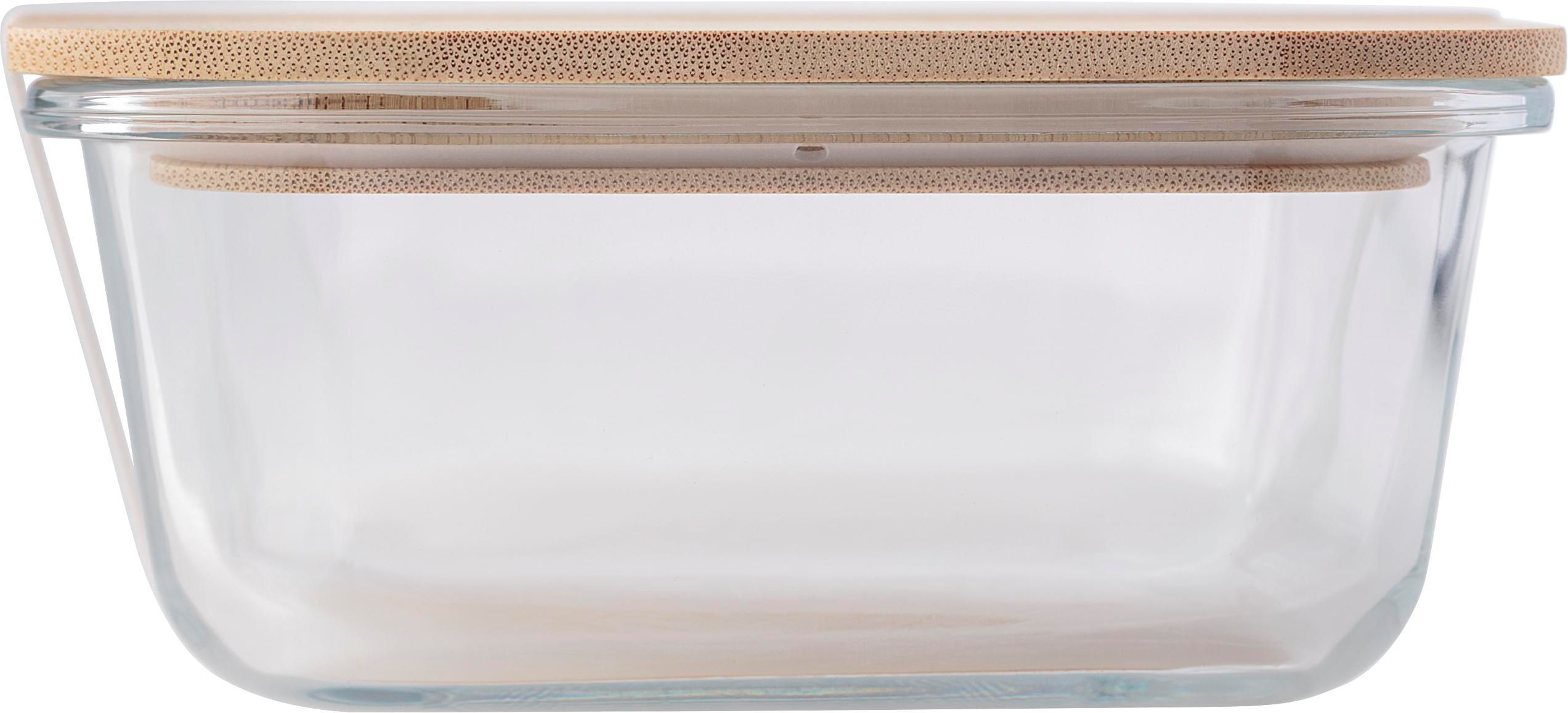 Vue 5 de Boîte à déjeuner Nicole | Verre | Couvercle bambou | 900 ml