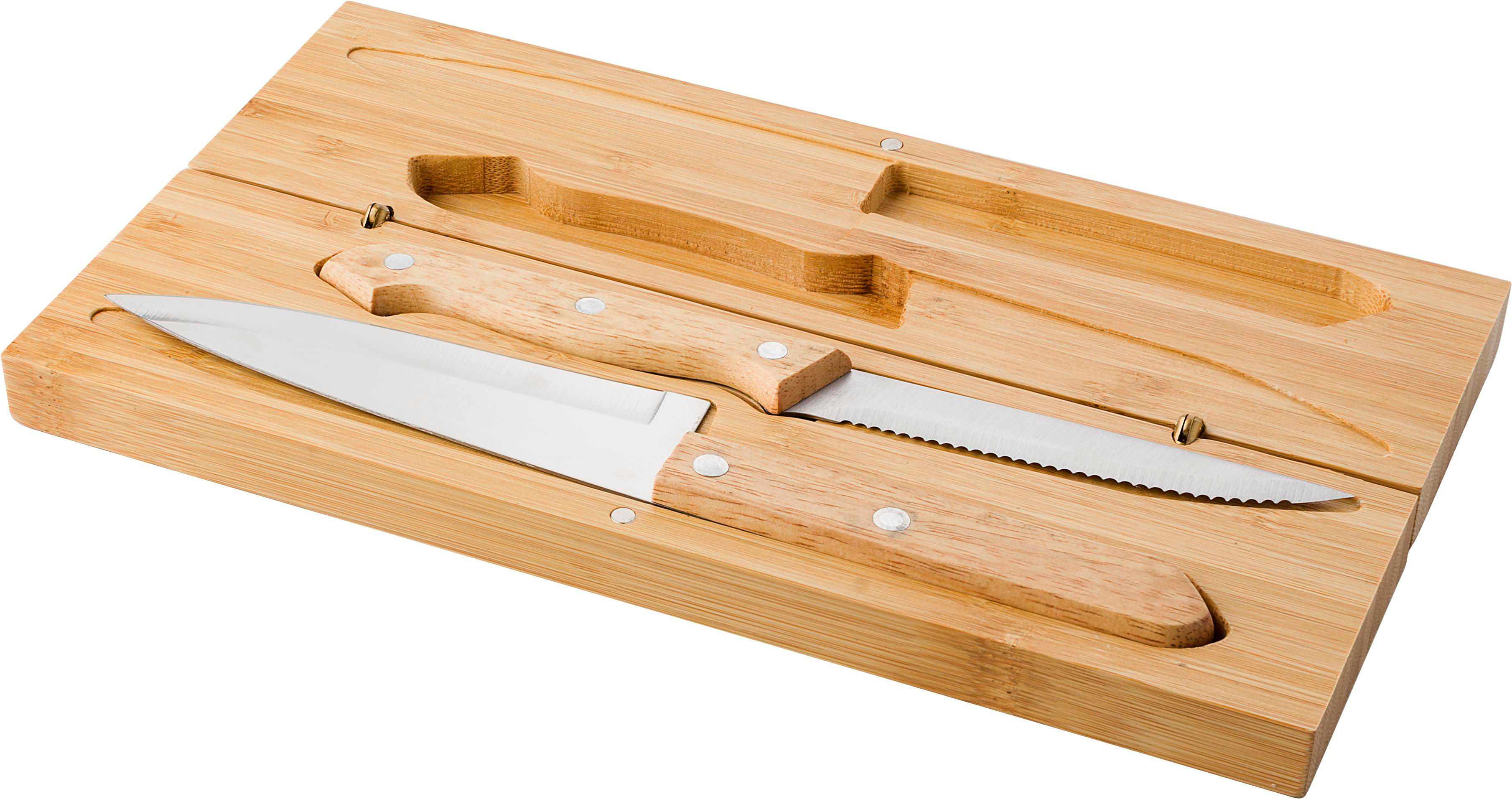 Vue 6 de Set de couteaux Tony | Bambou | 2 pcs | Boîte magnétique
