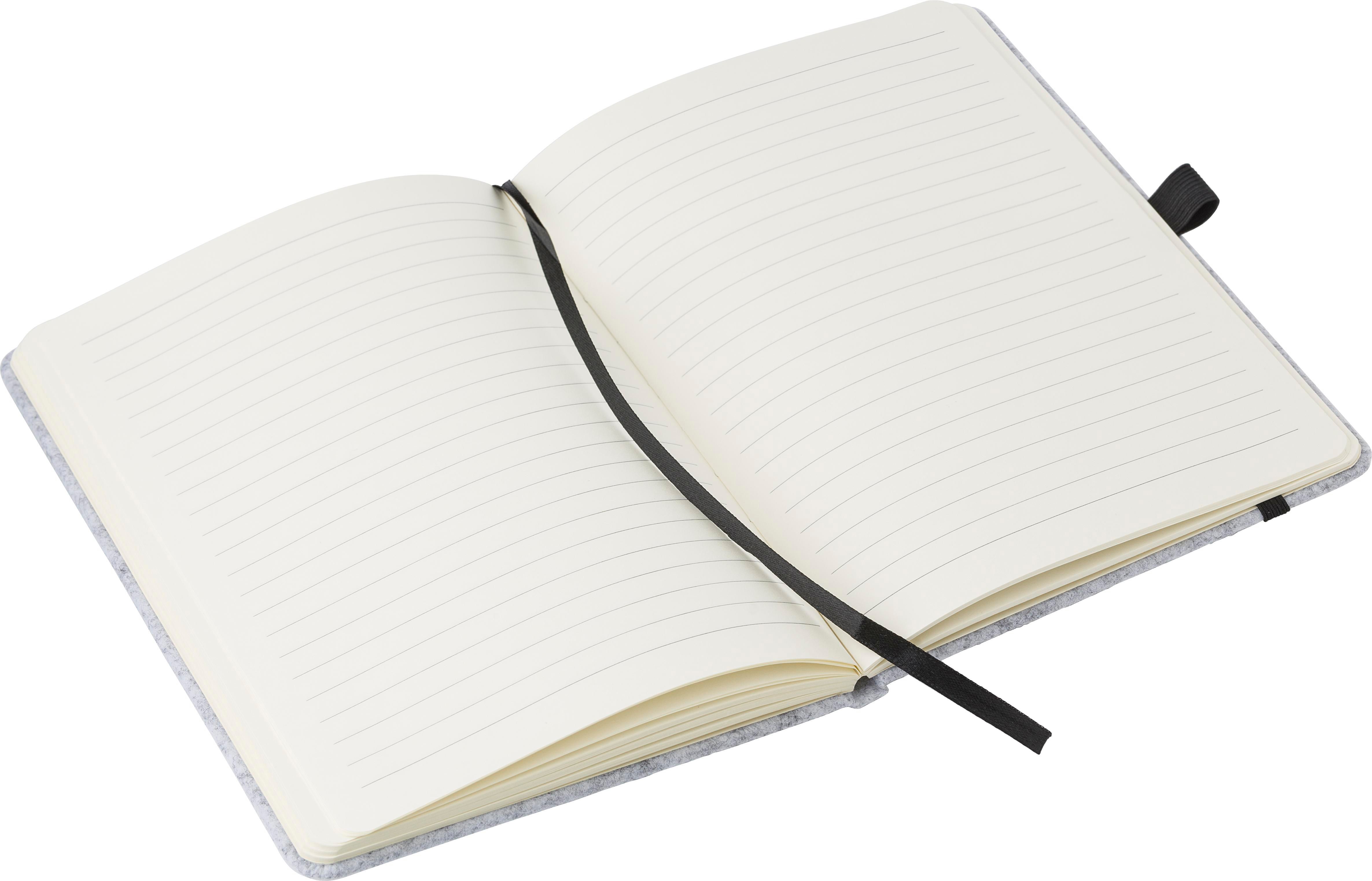 Vue 5 de Carnet de notes Harper | Feutre recyclé | A5 | Ligné