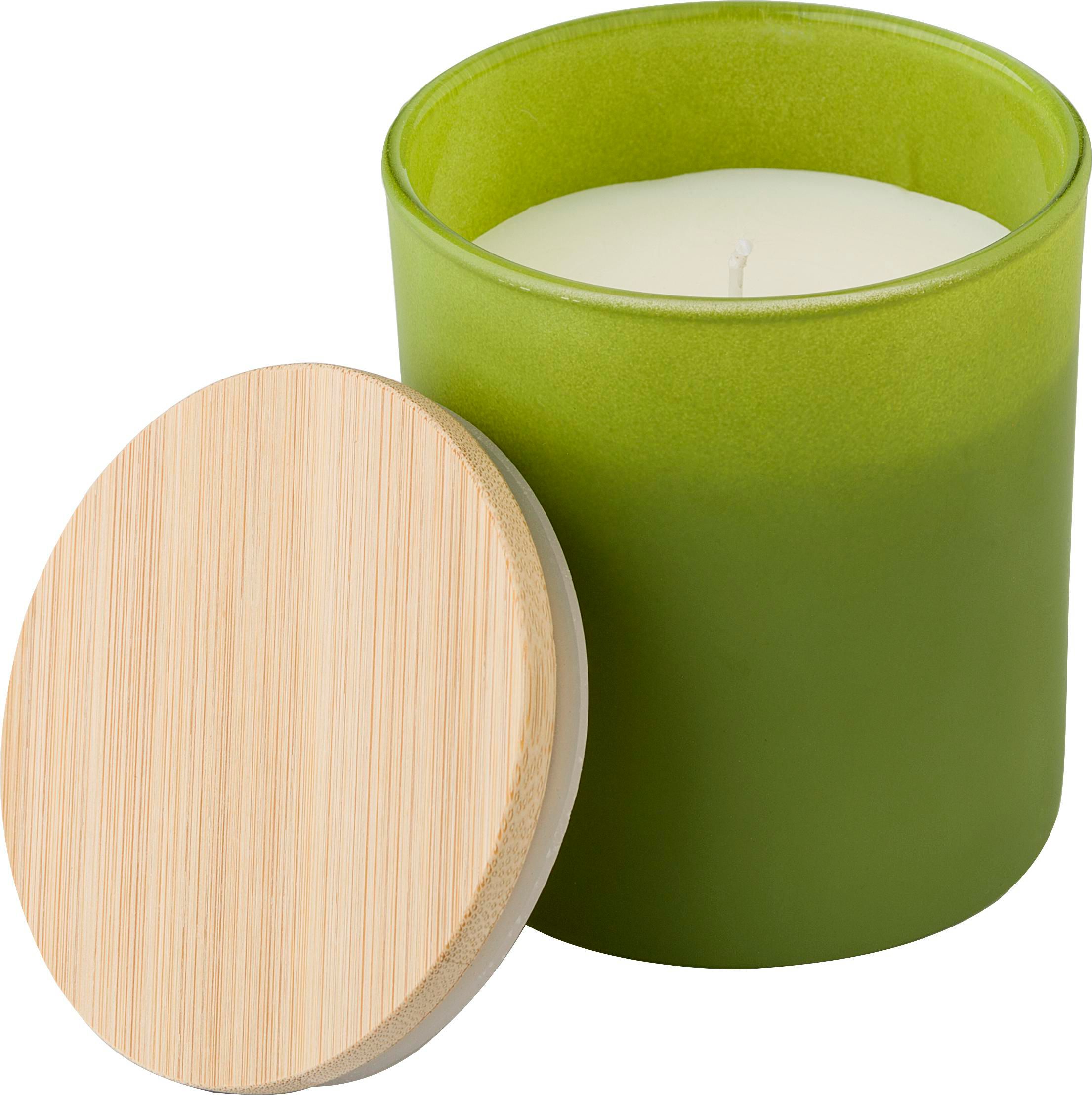 Vue 2 de Bougie en verre Lucas | Cire végétale | 200 g