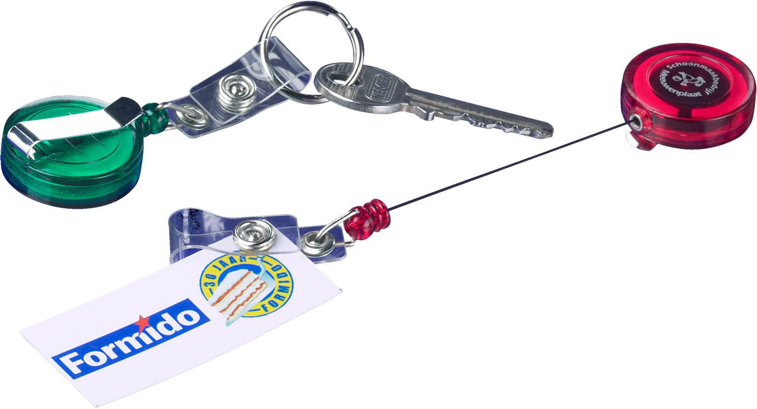 Vue 5 de Porte-badge Eric | Plastique | Avec cordon