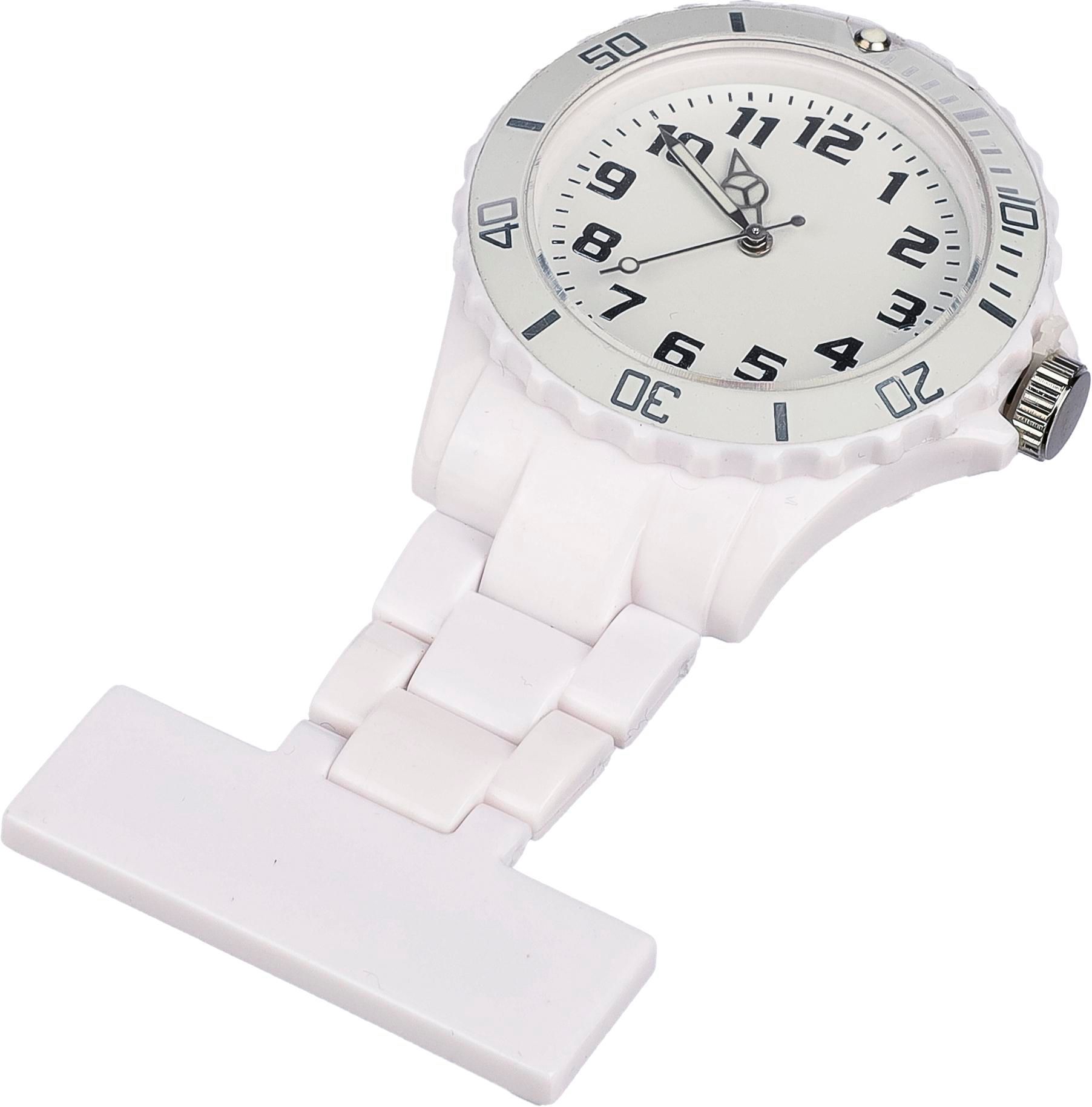 Vue 4 de Montre infirmière Simone | Plastique | Épingle