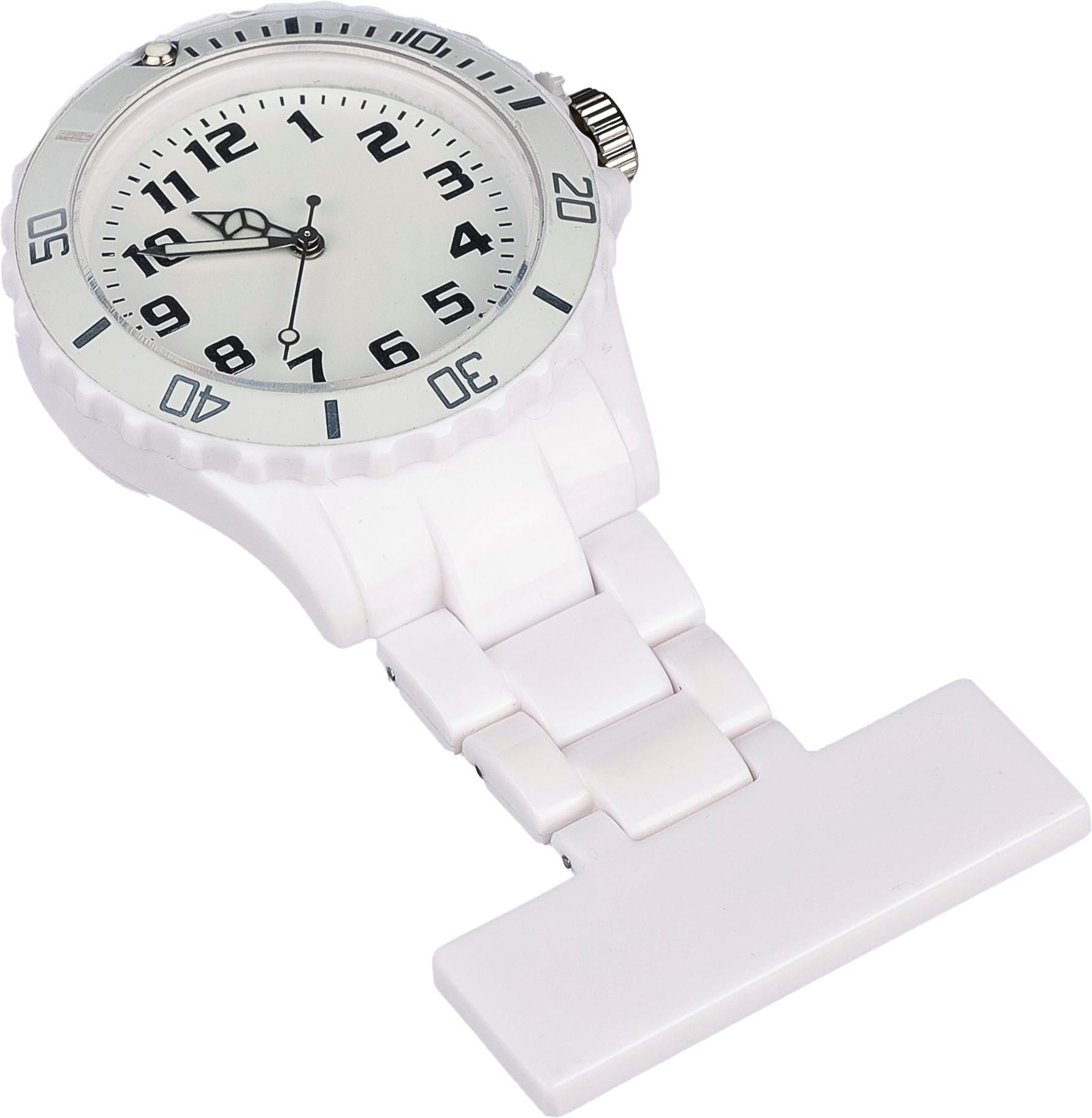 Vue 6 de Montre infirmière Simone | Plastique | Épingle