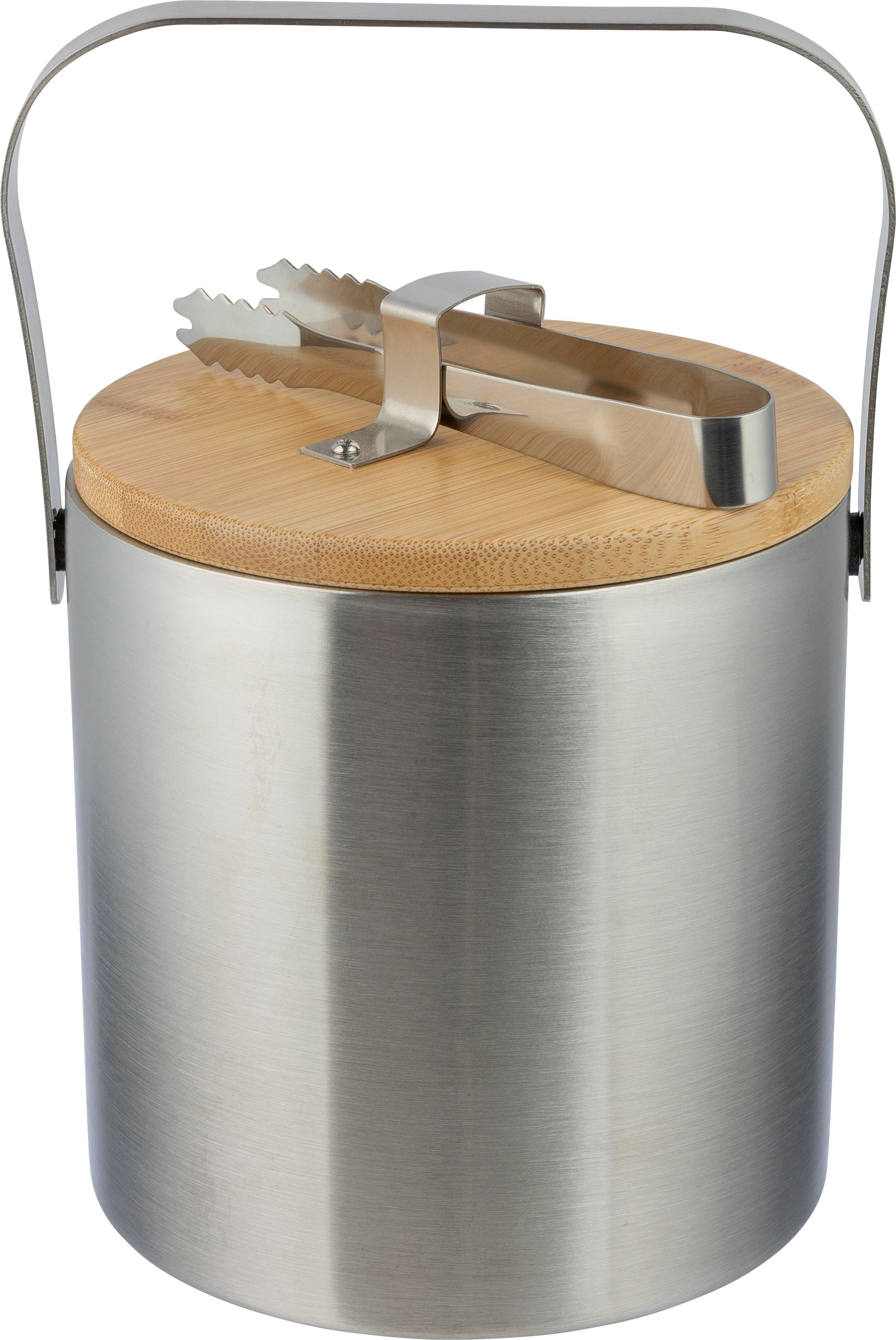 Vue 2 de Seau à glace Fenwick | Acier inoxydable | 1,2 l
