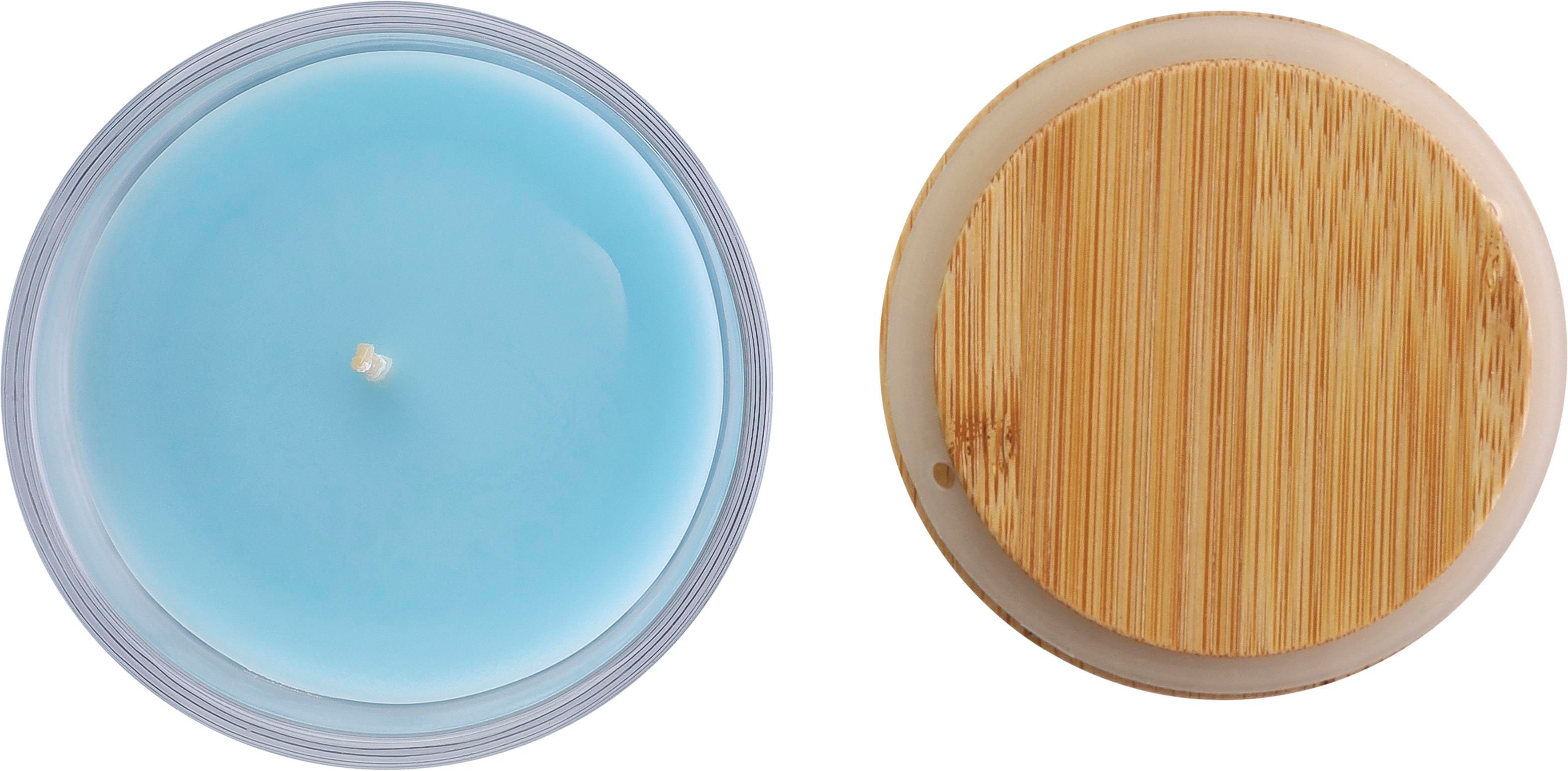 Vue 4 de Bougie Riven | Verre avec couvercle bambou