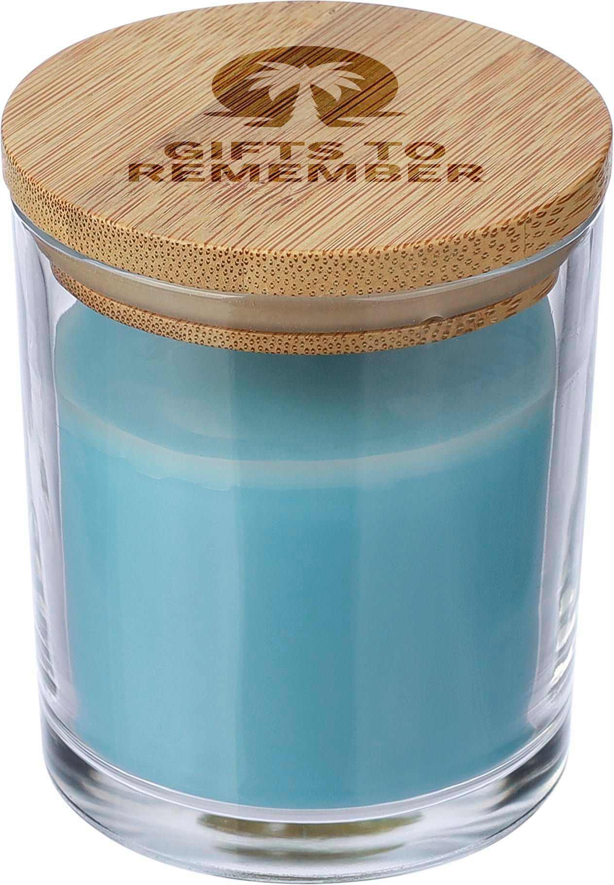 Vue 9 de Bougie Riven | Verre avec couvercle bambou