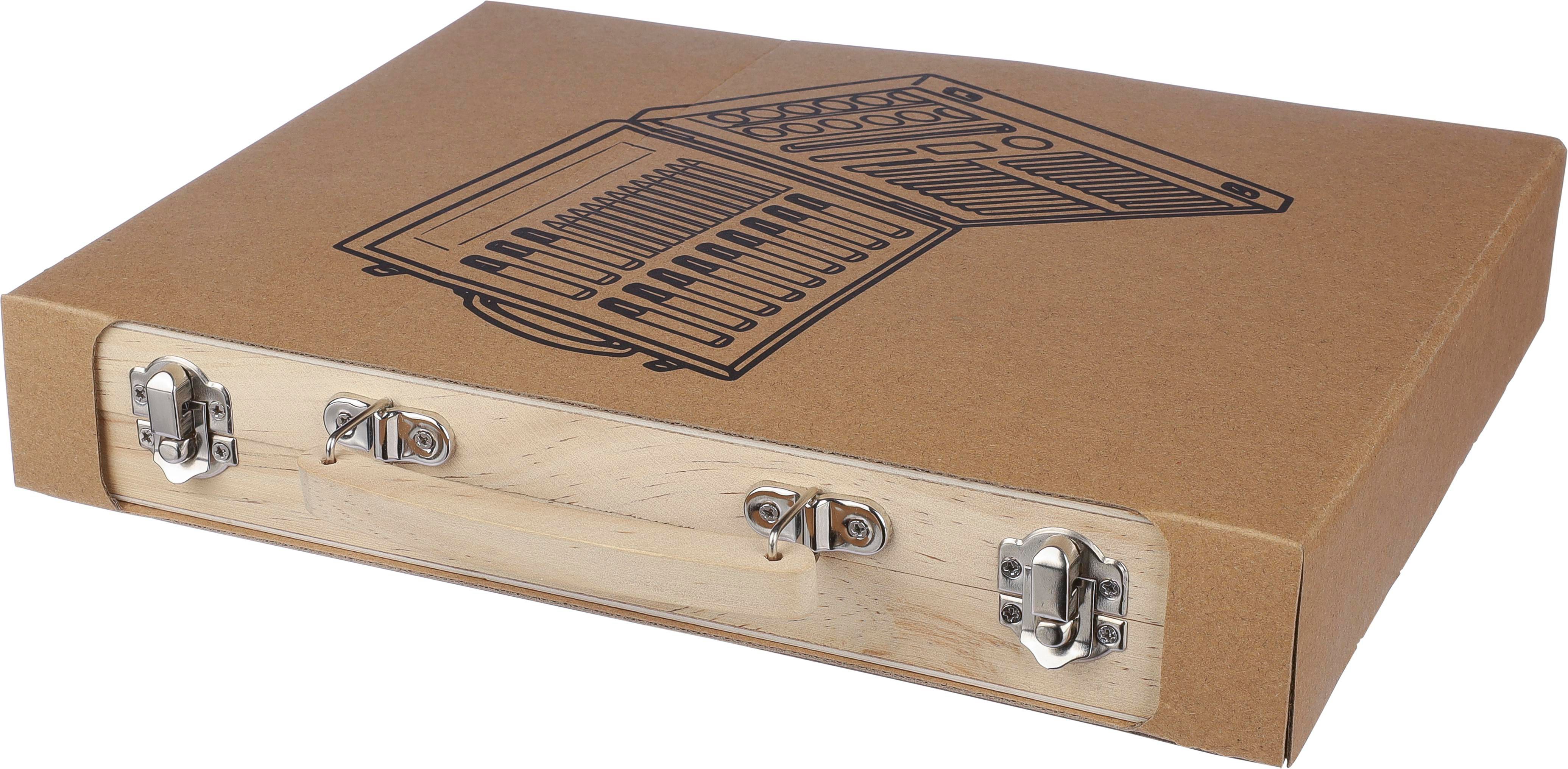 Vue 5 de Set de dessin Thessaly | Coffret en bois | 66 pièces