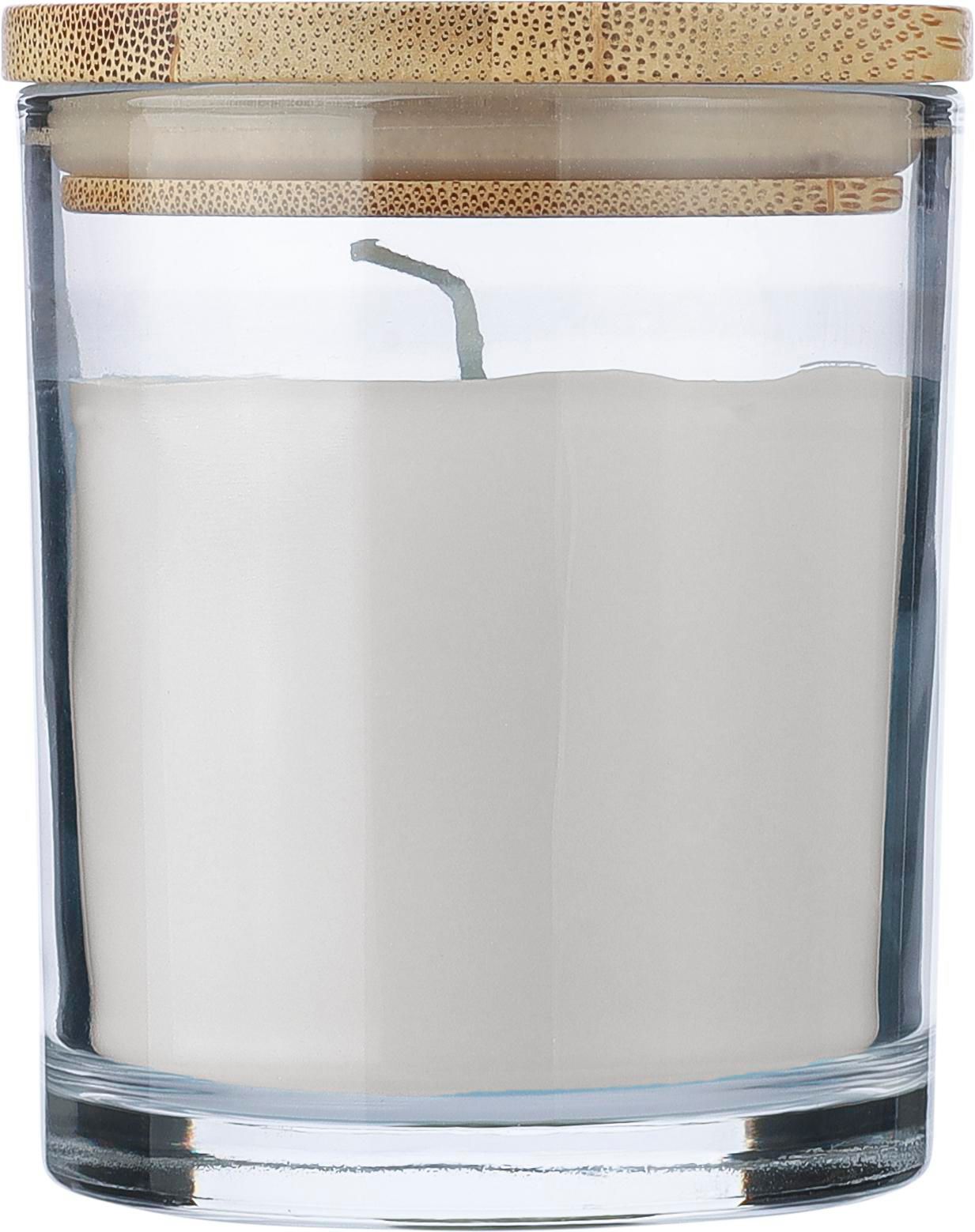 Bougie Riven | Verre avec couvercle bambou