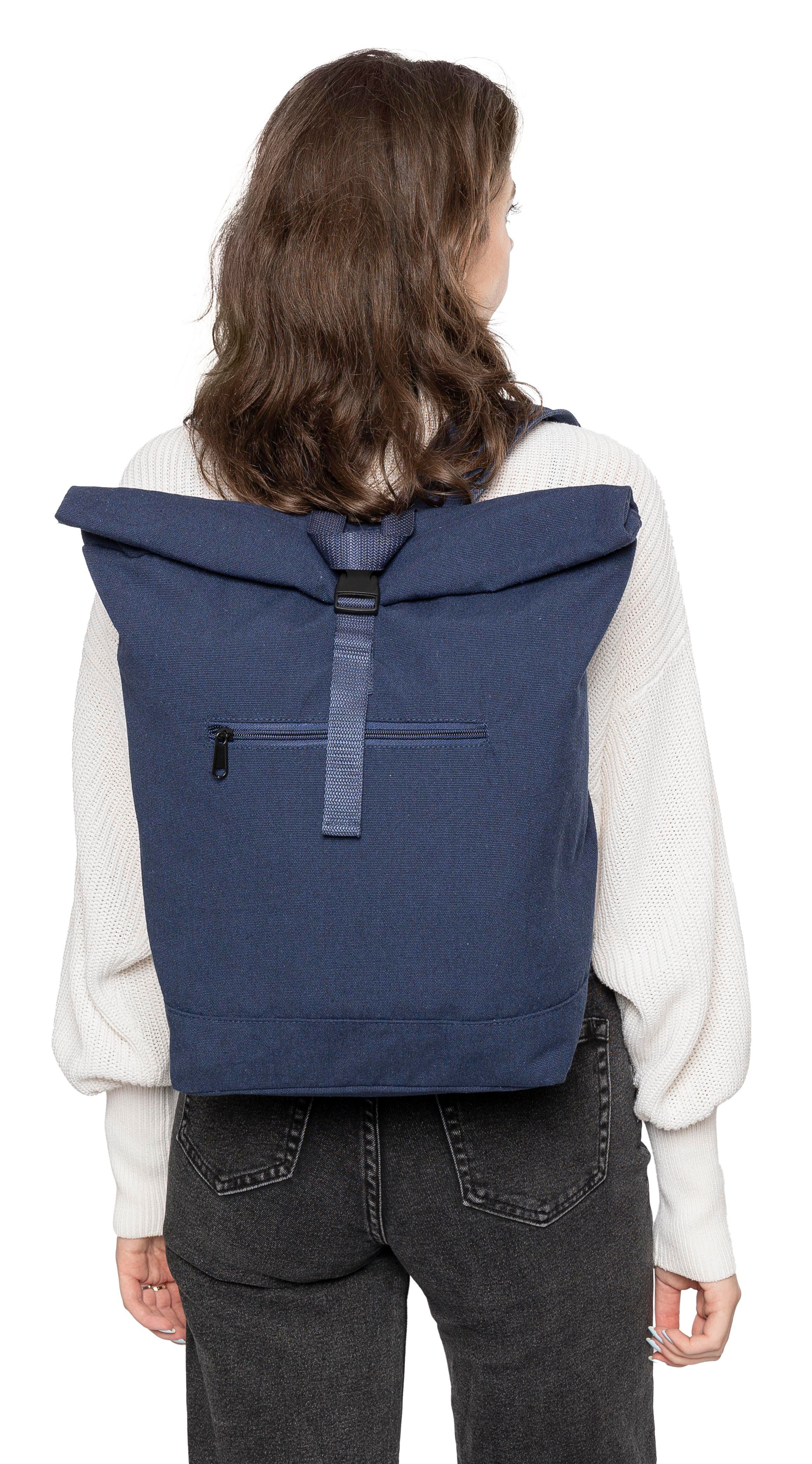 Vue 3 de Sac à dos Thaddeus | Recyclé | Rolltop | 15 l